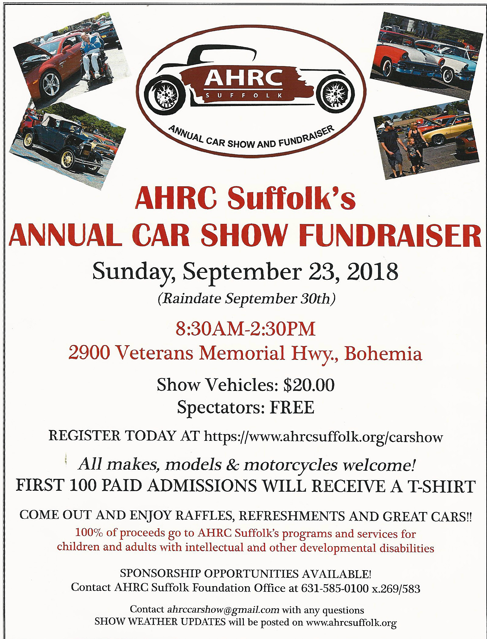 AHRC Suffolk, Annual Car Show & Fundraiser, Bohemia, NY