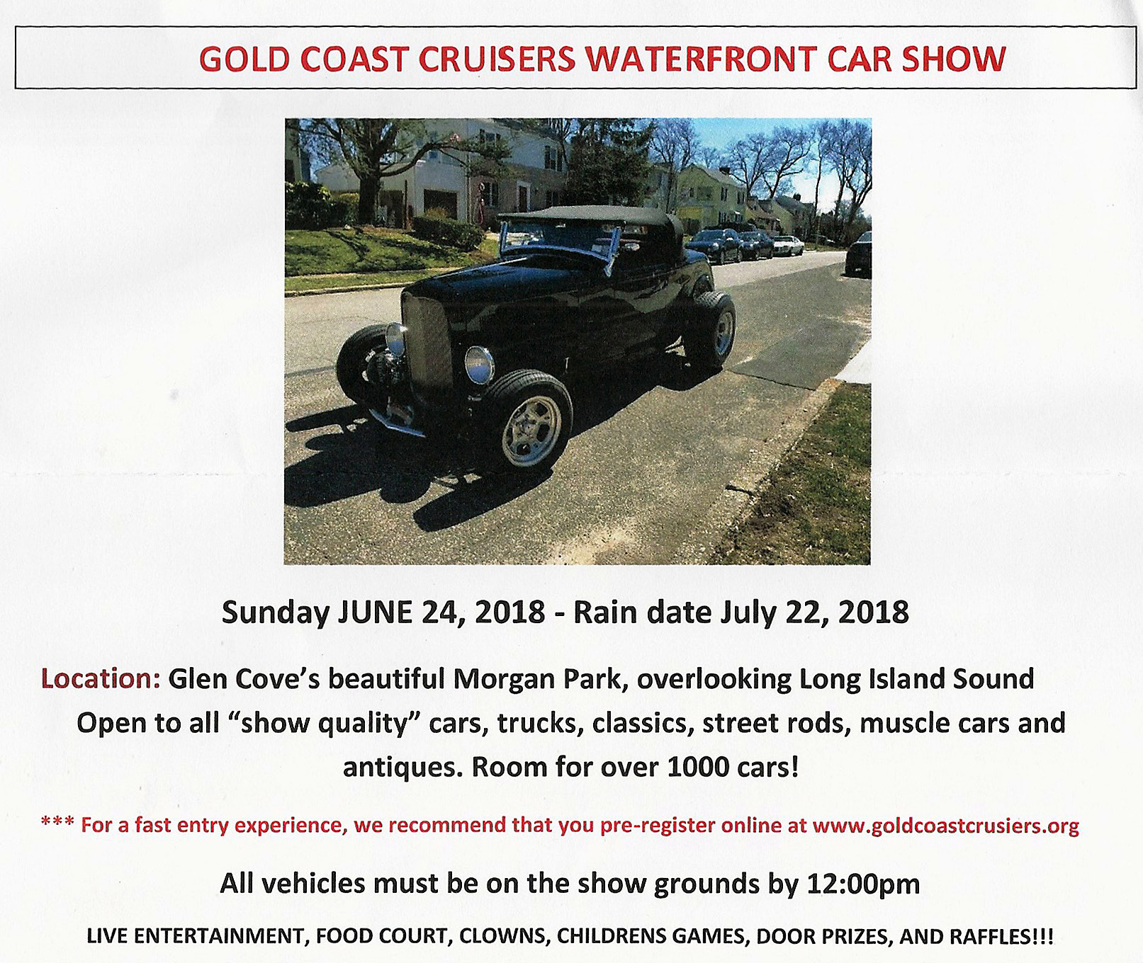 Gold Coast Cruisers Waterfront Car Show, Glen Cove, NY