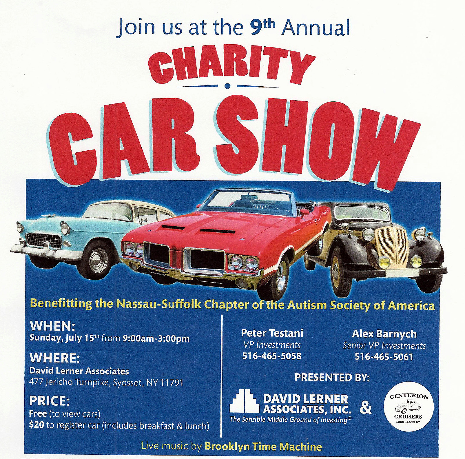 Nassau-Suffolk Chapter Autism Society of America 9th Annual Charity Car Show, Syosset, NY