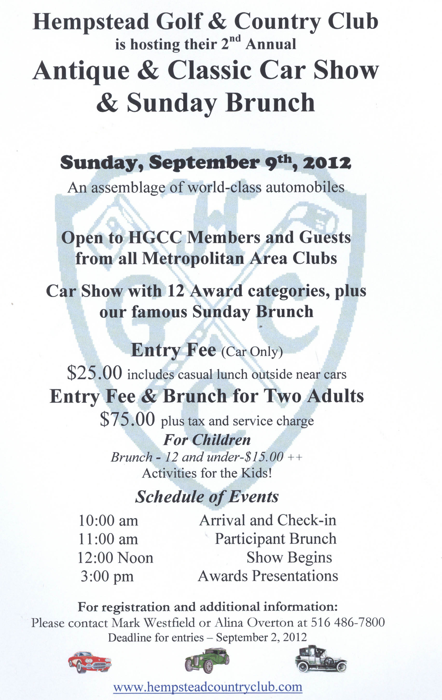 2nd Annual Antique & Classic Car Show & Sunday Brunch, Hempstead, NY