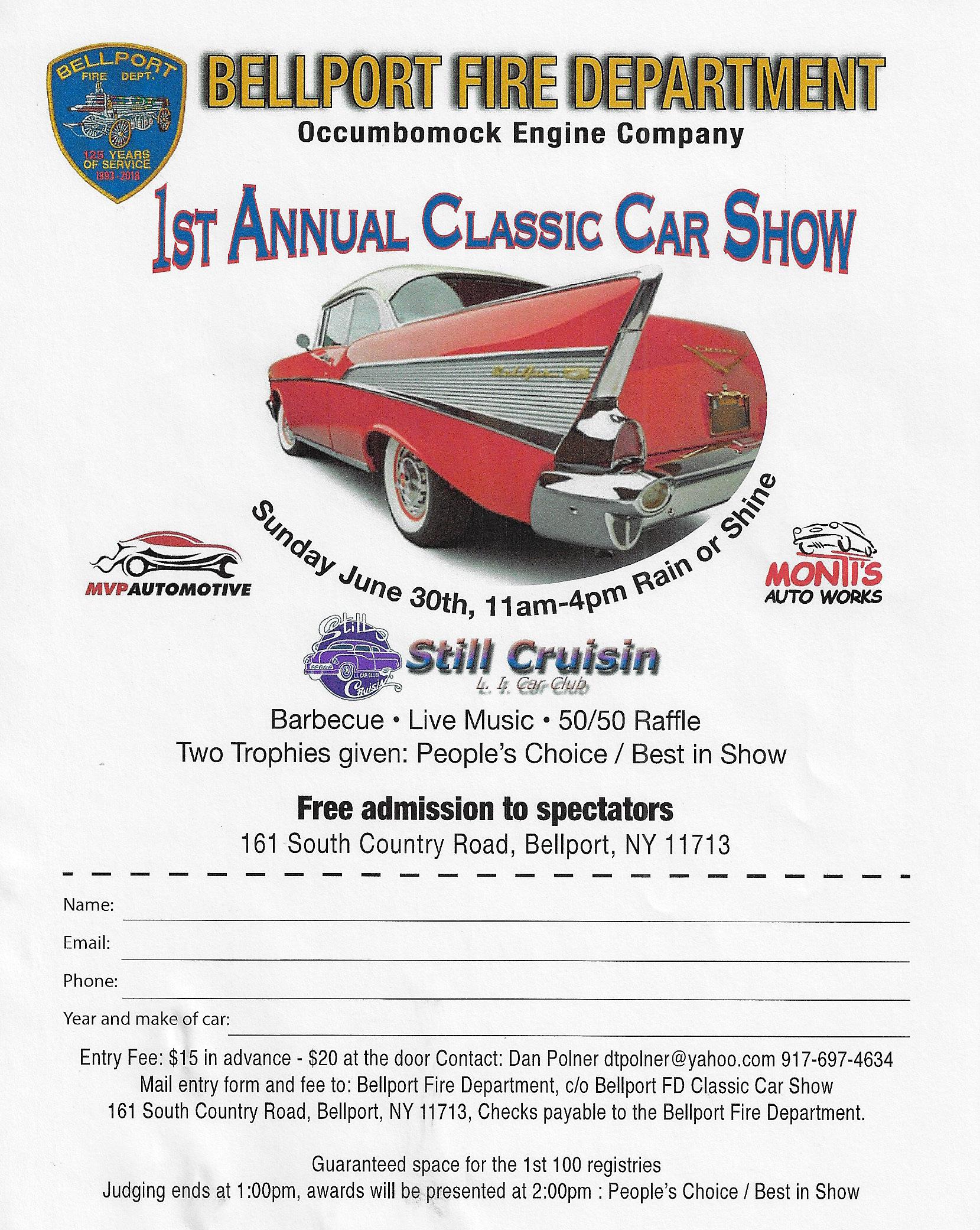 Bellport FD 1st Annual Classic Car Show, Bellport, NY