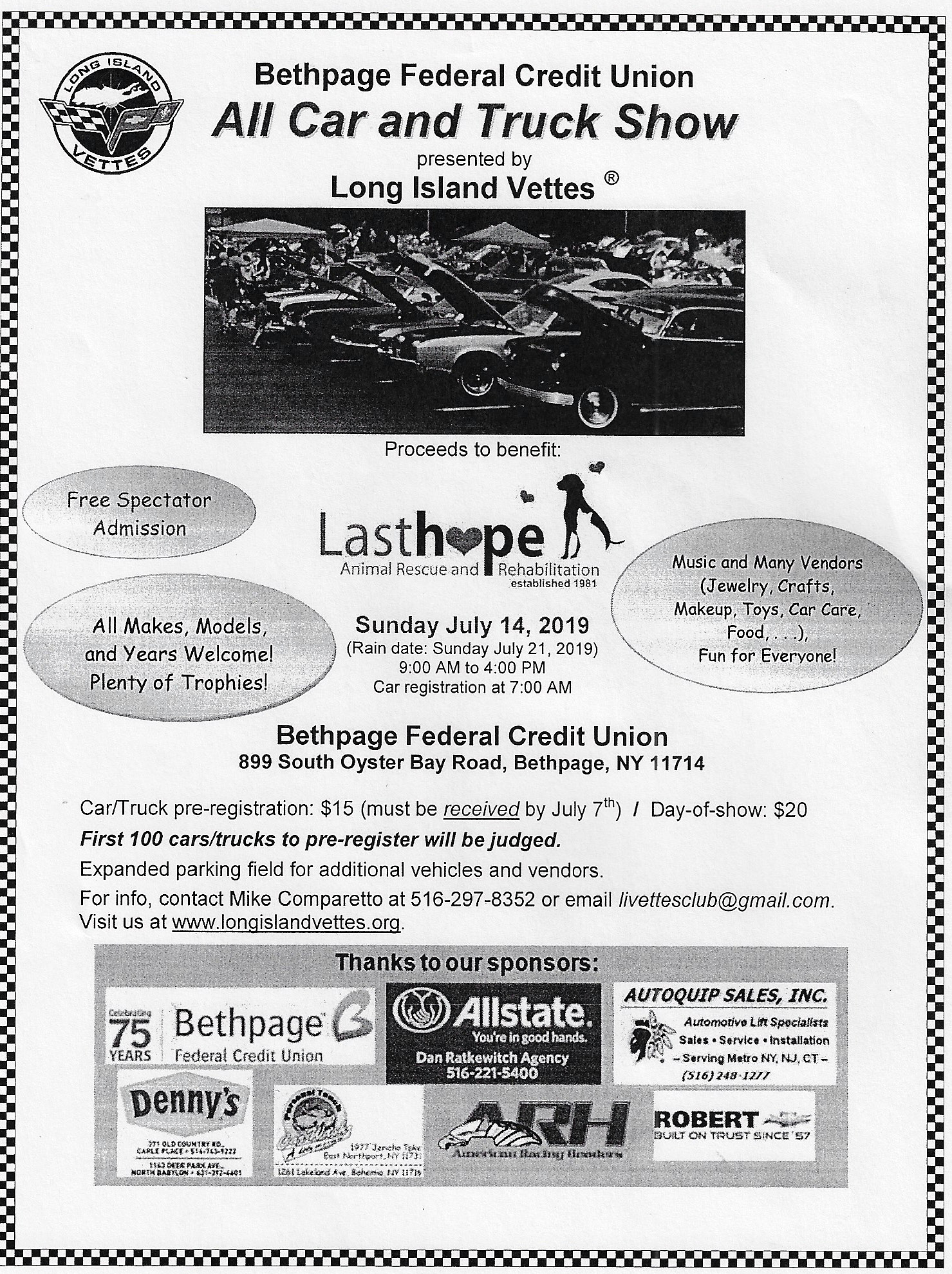 LI Vettes Bethpage Federal Credit Union All Car & Truck Show, Bethpage, NY