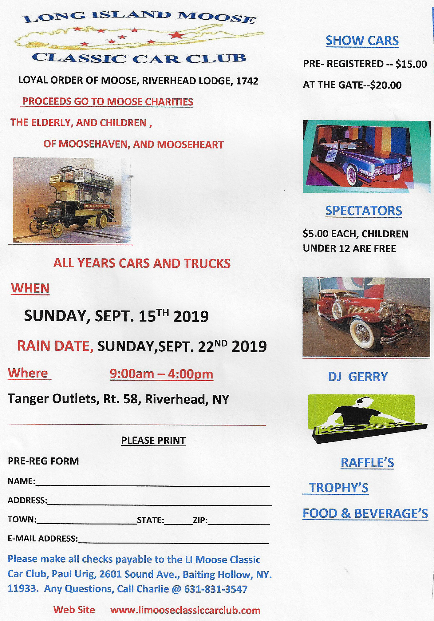 LI Moose Classic Car Club Car Show, Riverhead, NY