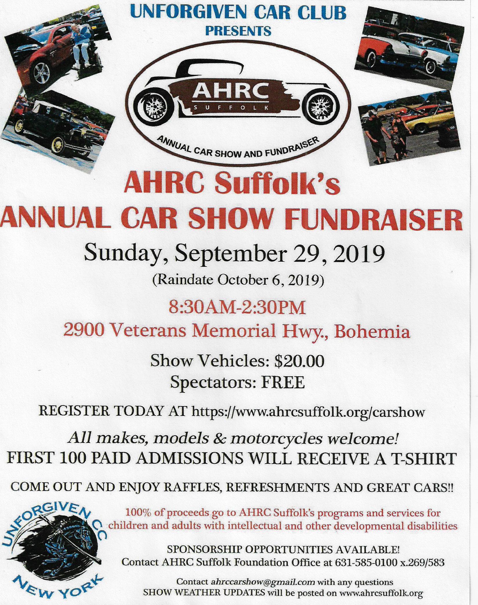 AHRC Suffolk’s Annual Car Show Fundraiser,Bohemia, NY