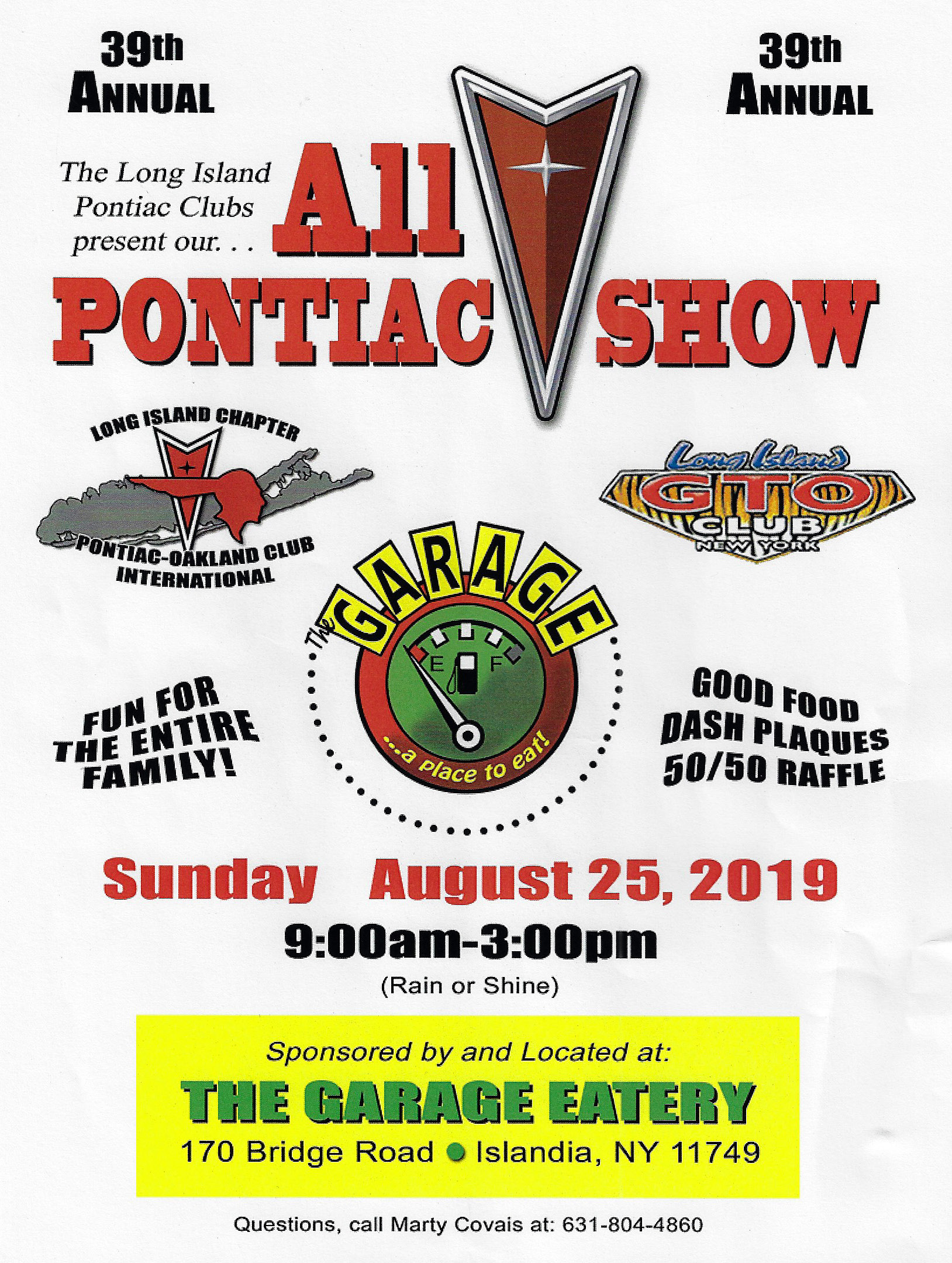 The LI Pontiac Club 39th Annual All Pontiac Show, Islandia, NY