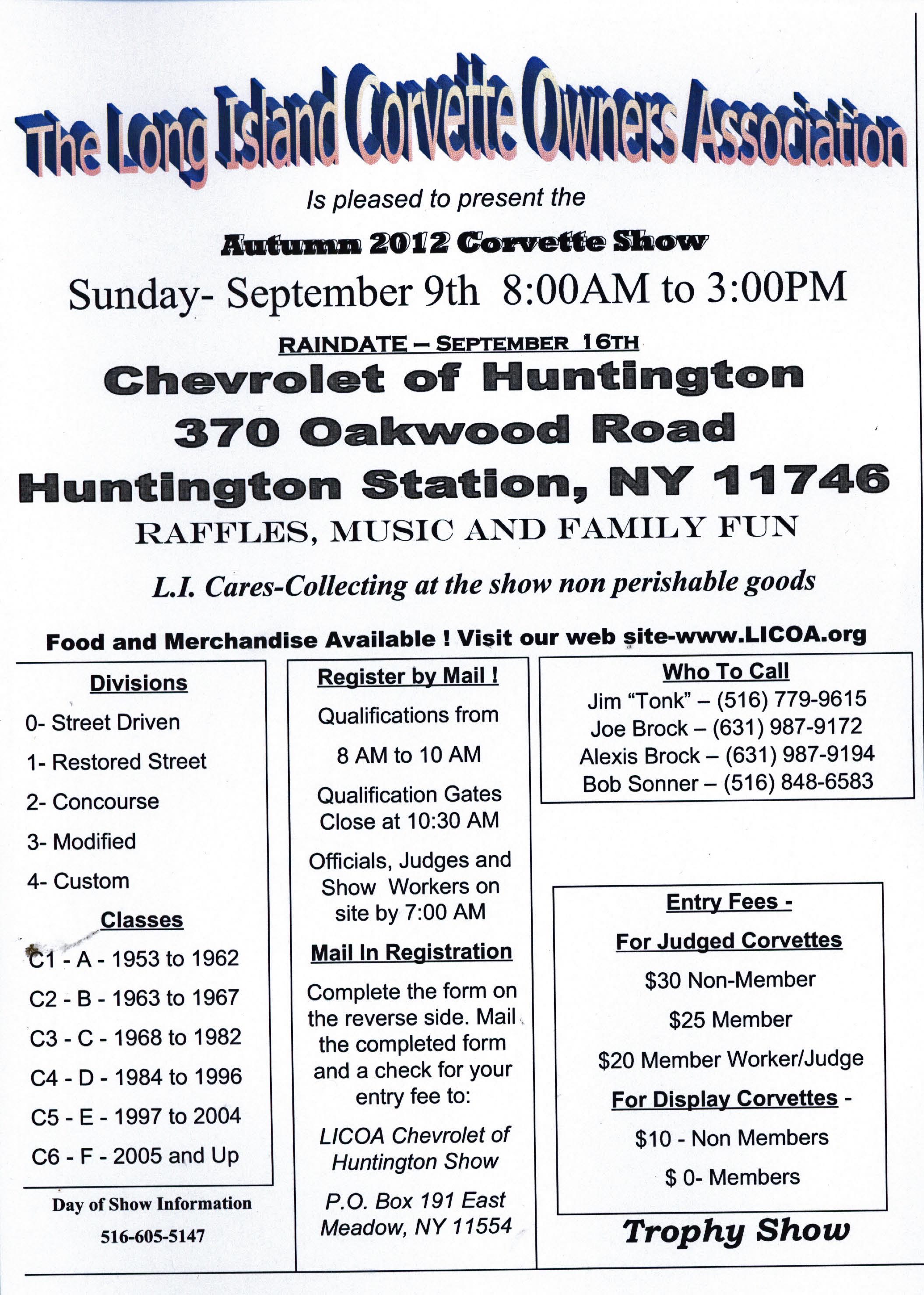 Autumn 2012 Corvette Show, Huntington Station, NY