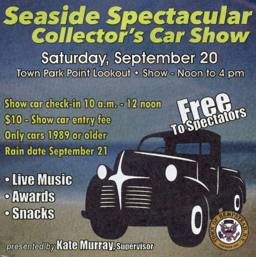 Seaside Spectacular Collectors’ Car Show, Point Lookout, NY
