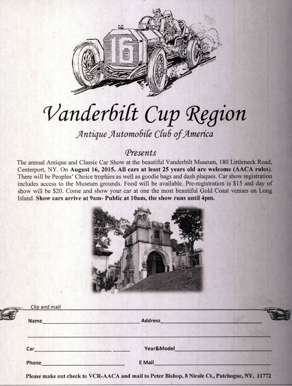 VCR-AACA Annual Antique & Classic Car Show, Centerport, NY
