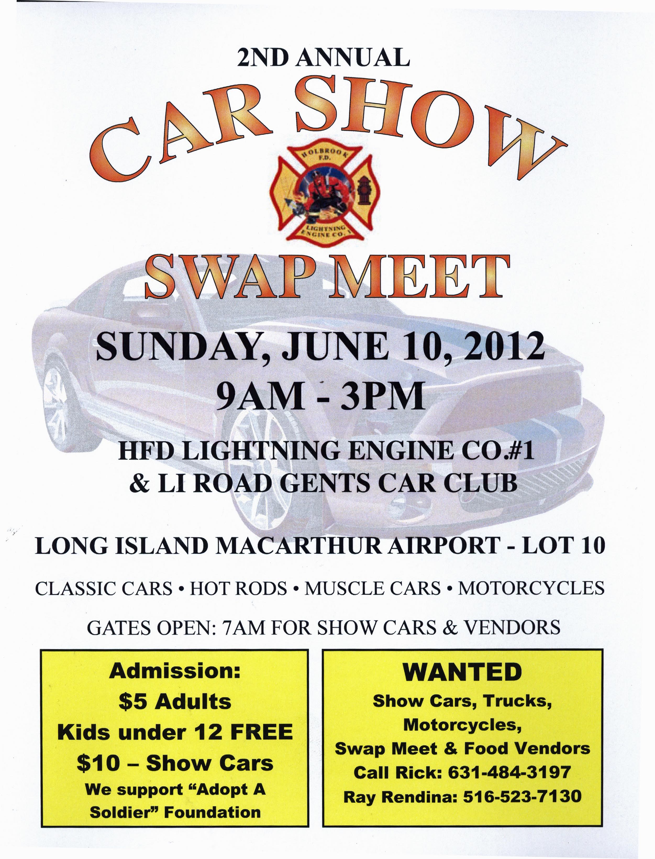 2nd Annual Car Show & Swap Meet, Ronkonkoma, NY