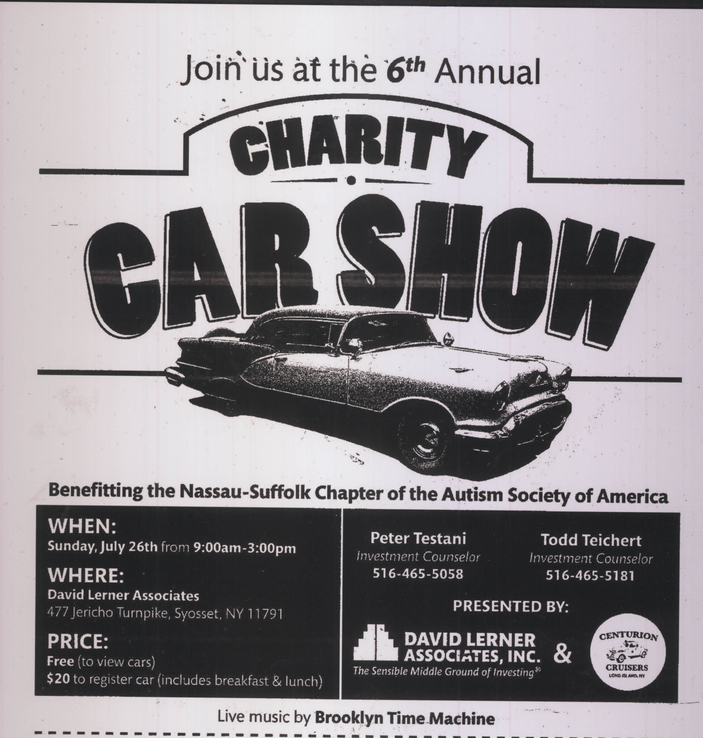 6th Annual David Lerner Associates Car Show, Syosset, NY