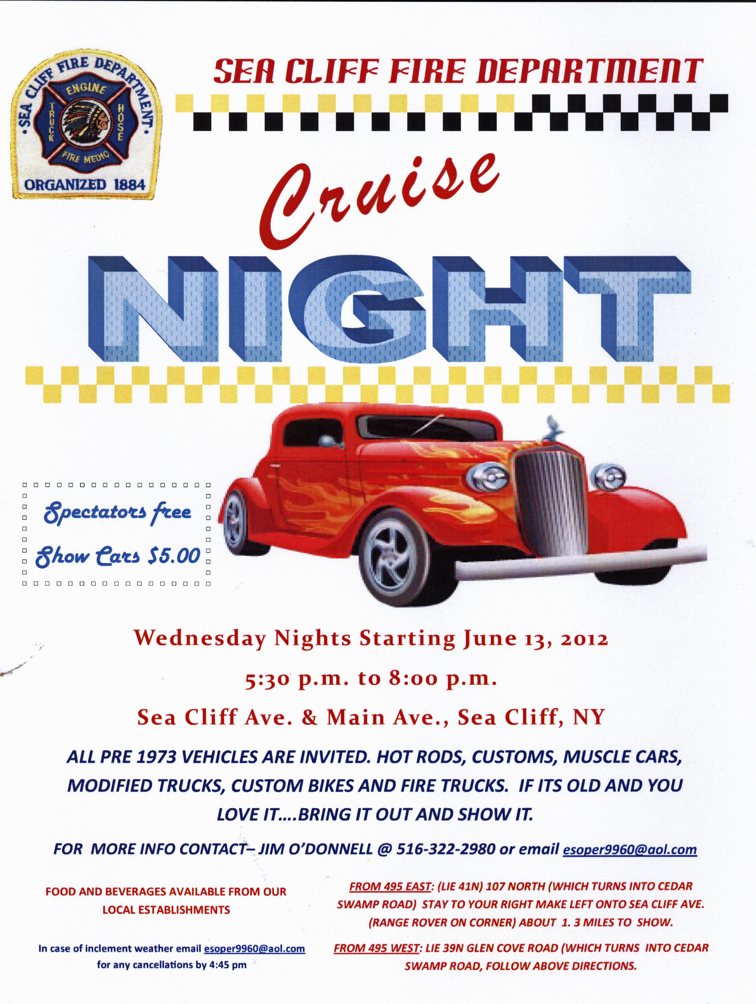 Sea Cliff Fire Department Cruise Night