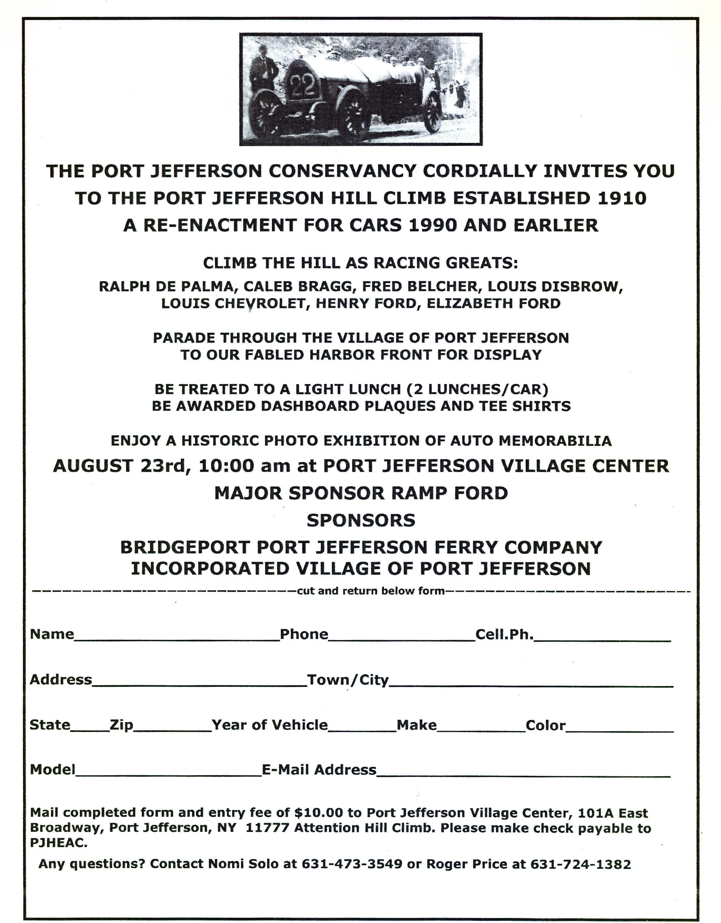 Port Jefferson Hill Climb, Port Jefferson, NY