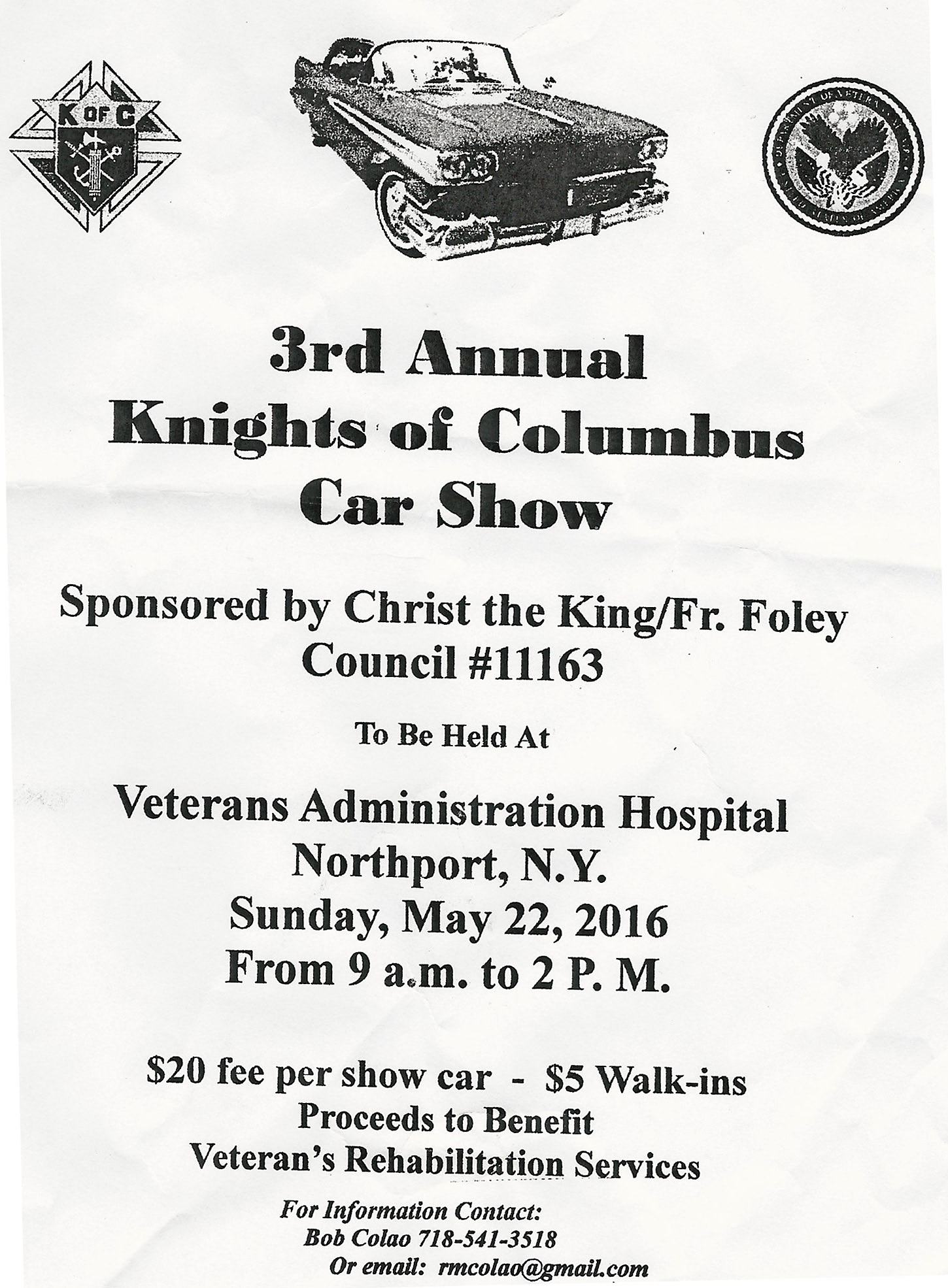 3rd Annual Knights of Columbus Car Show, Northport, NY