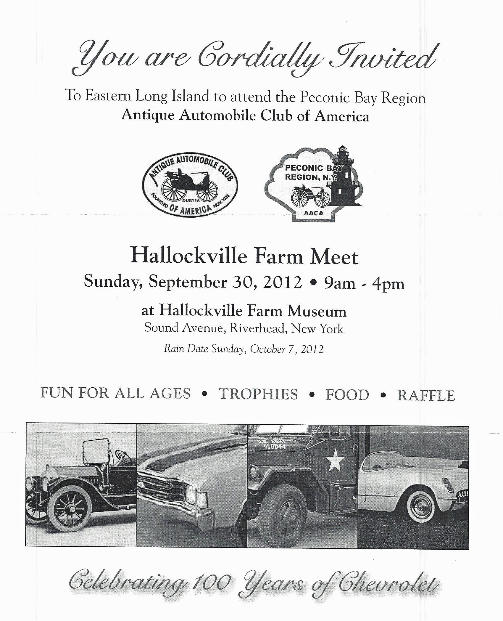 Peconic Bay AACA Hallockville Farm Car Show- Riverhead, NY