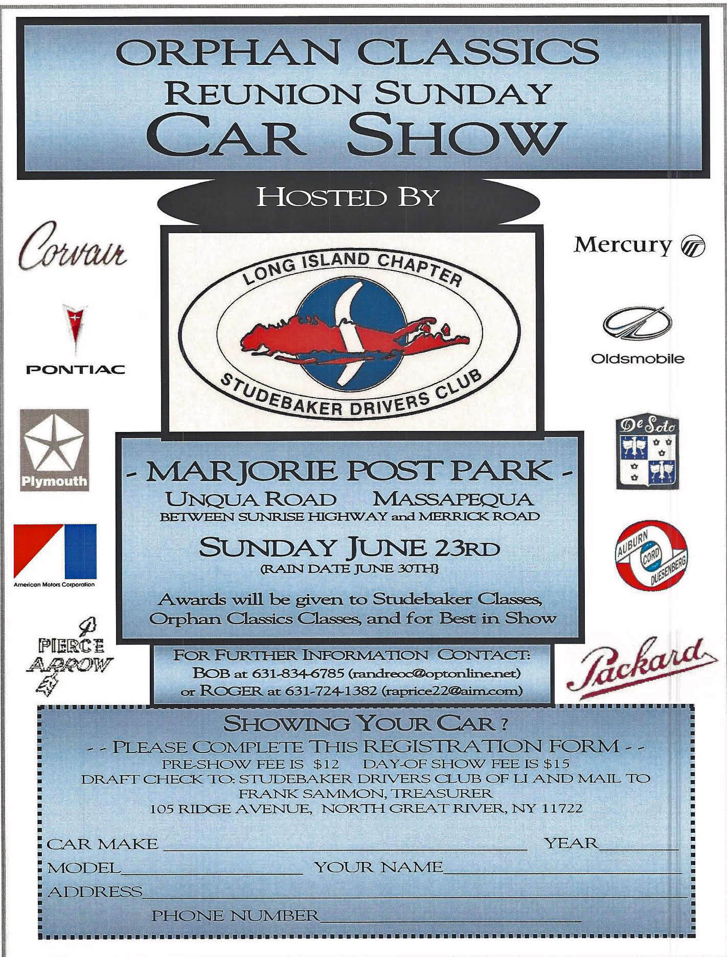 Reunion Sunday Studebaker and “Orphan” Car Show, Massapequa, NY