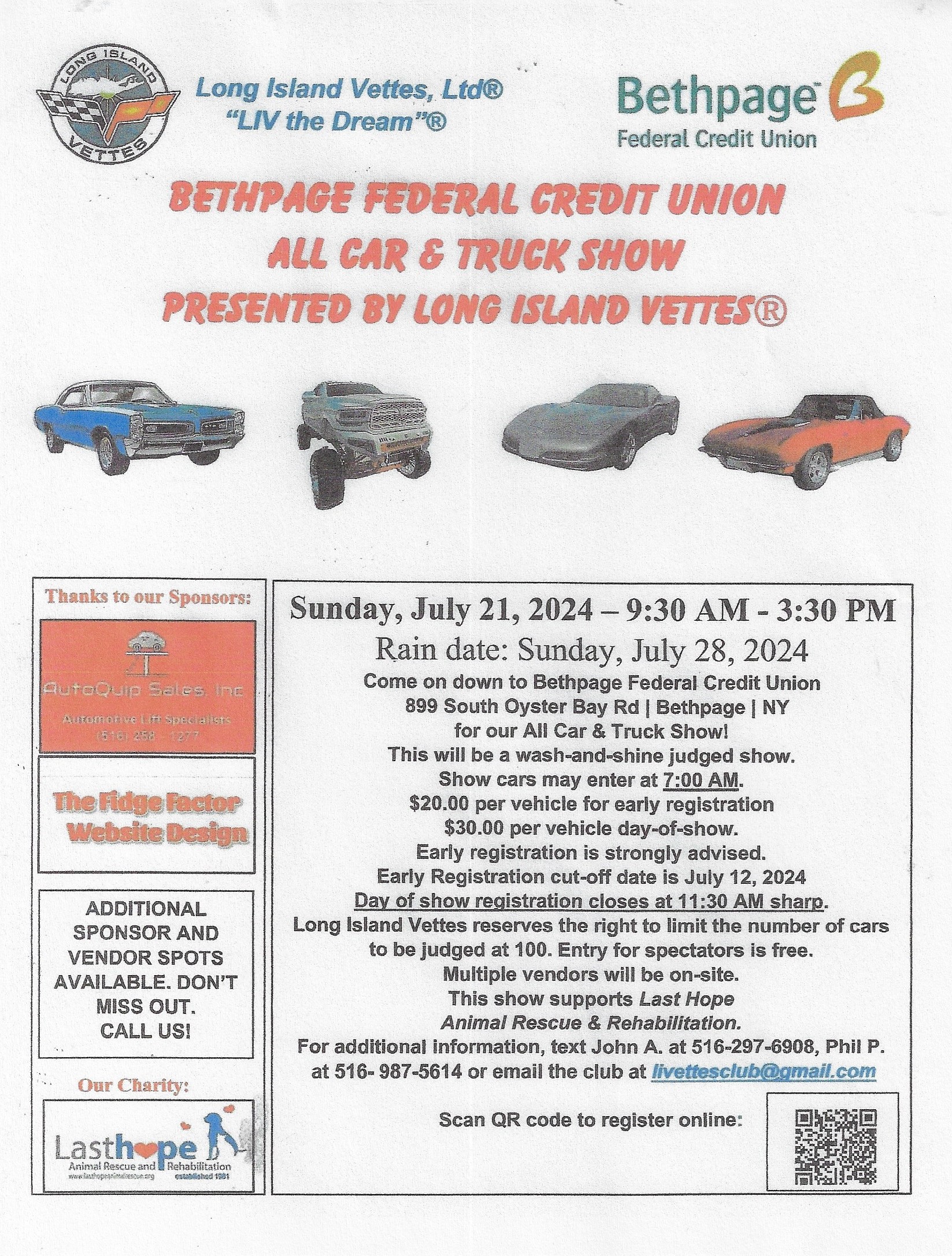 The Bethpage Federal Credit Union All Car and Truck Show, Bethpage, NY