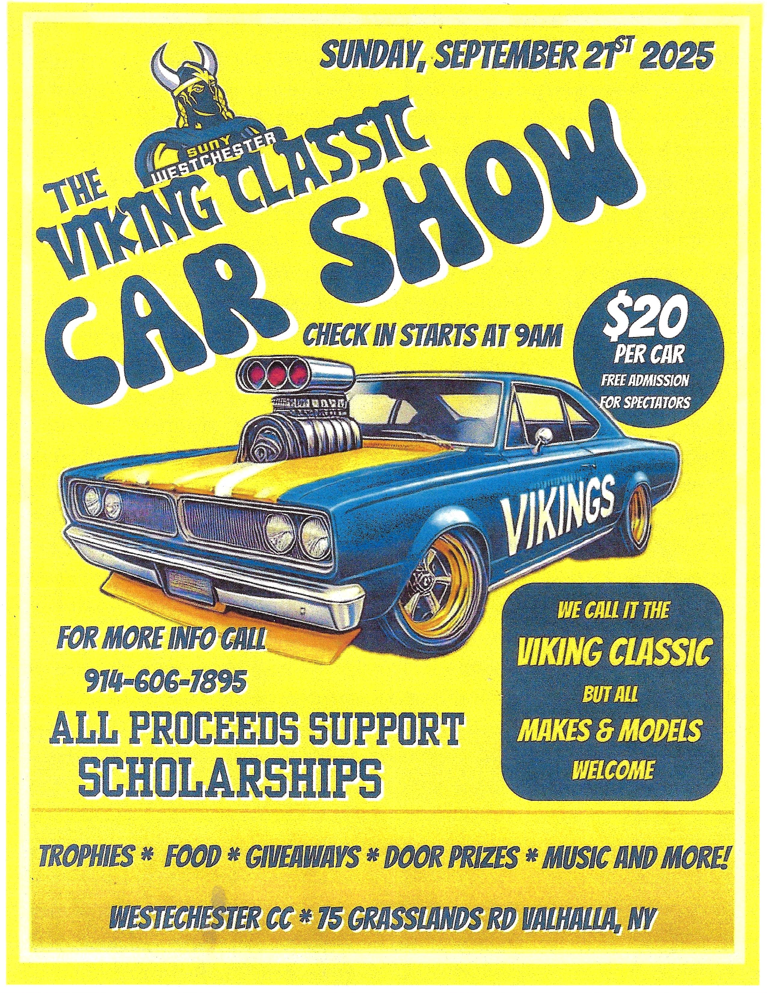 The SUNY Westchester Viking Classic Car Show, Valhalla, NY