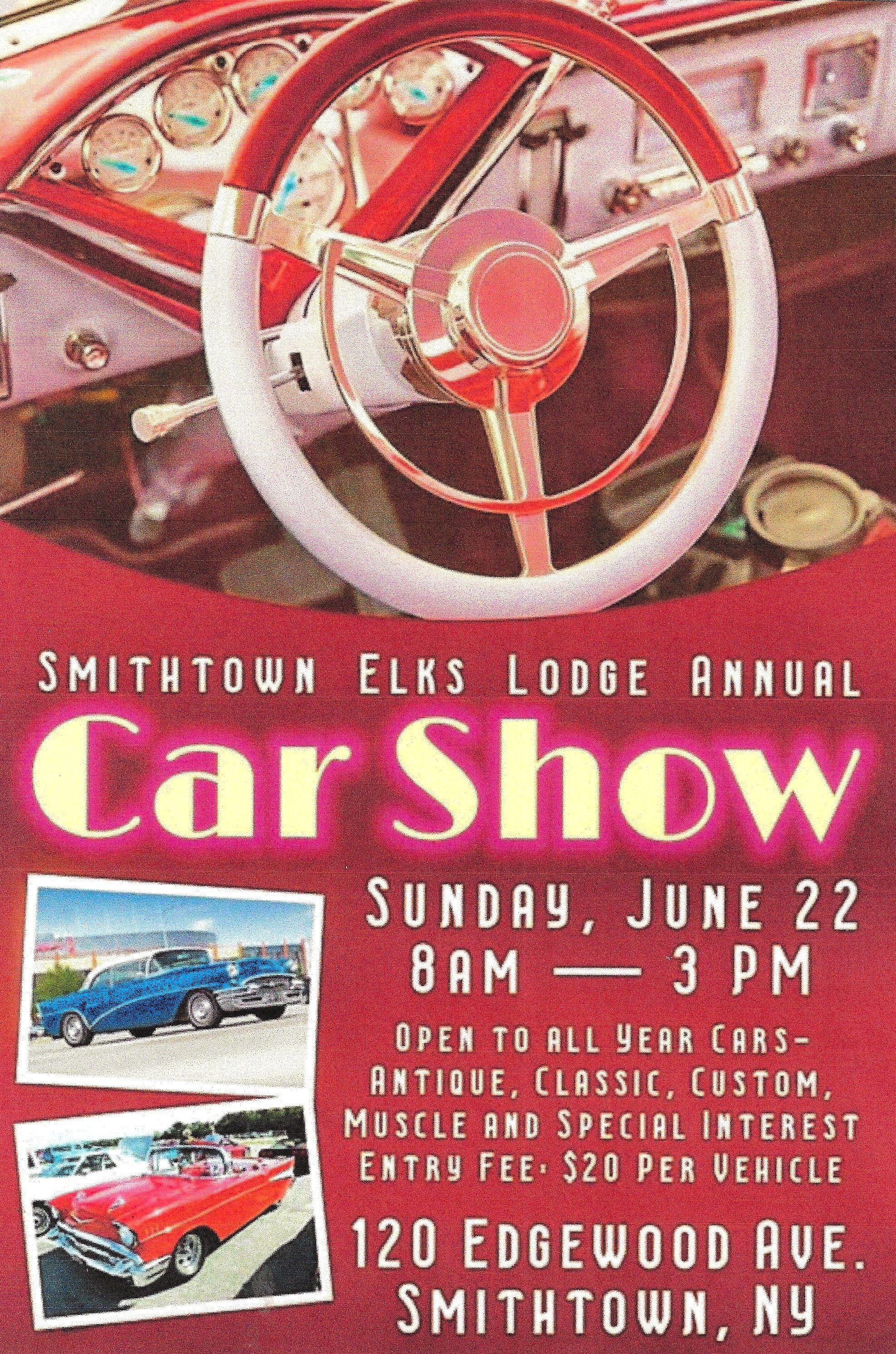 The Smithtown Elks Club 5th Annual Car Show, Smithtown, NY