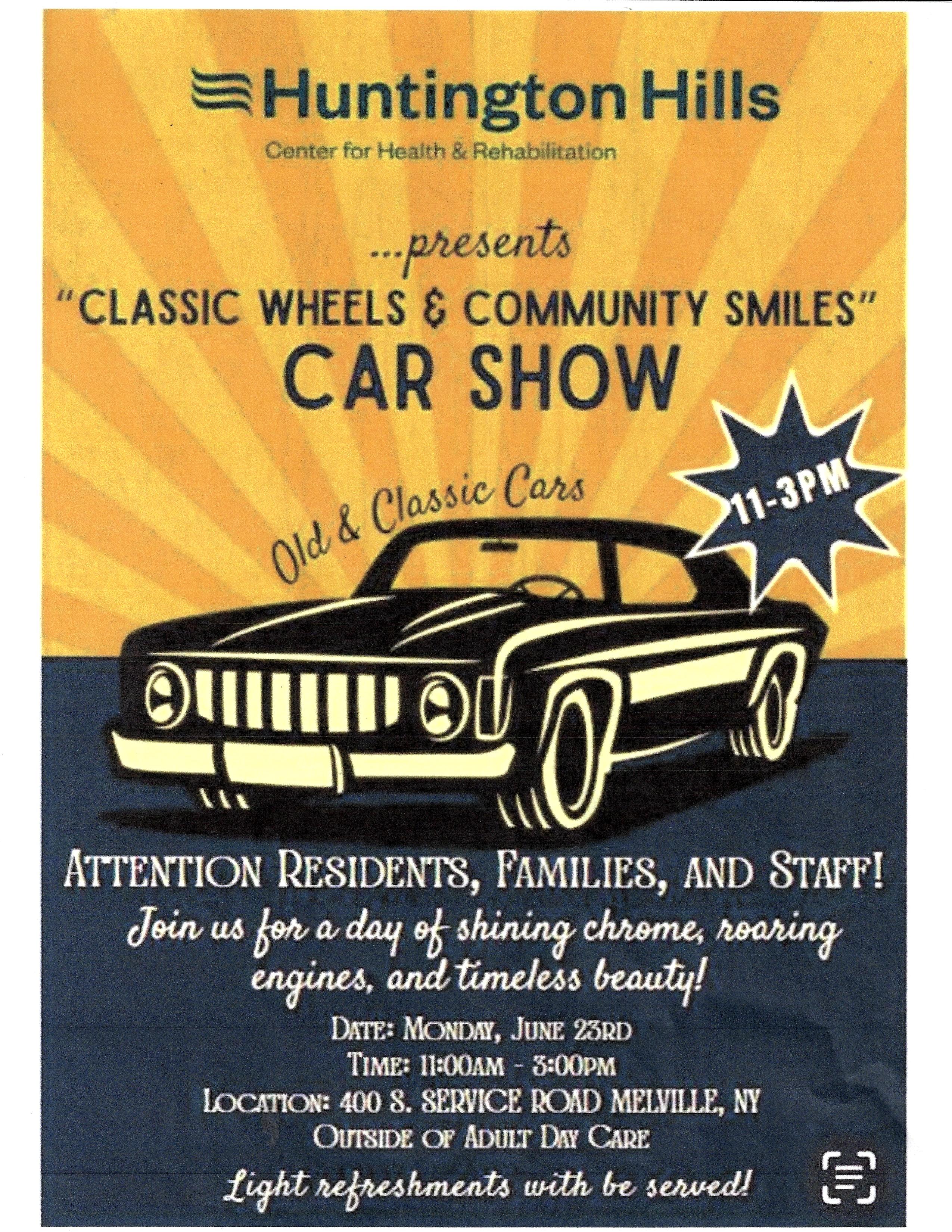 The Classic Wheels & Community Smiles Car Show, Melville, NY