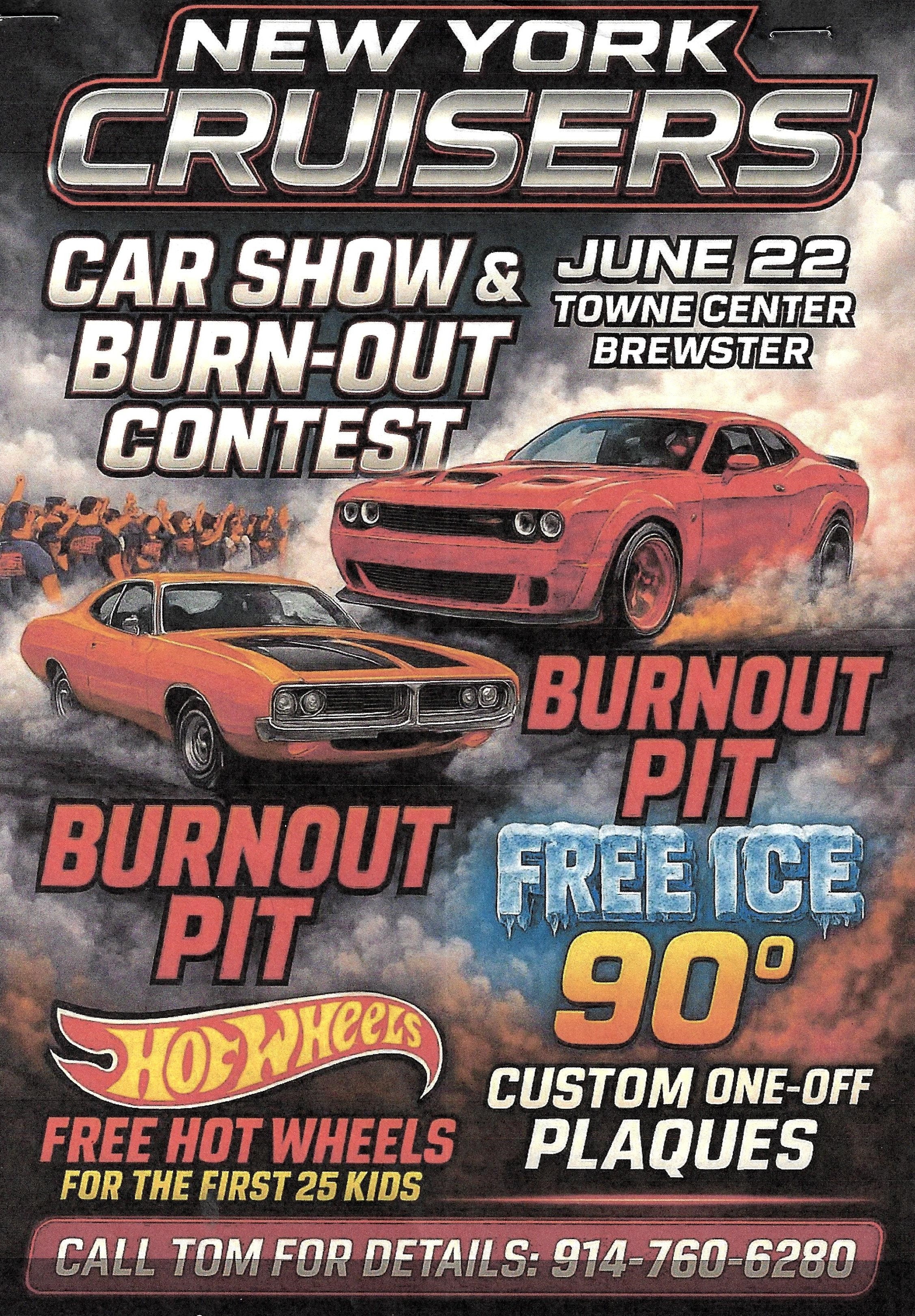 New York Cruisers Car Show & Burn Out Contest, Brewster, NY