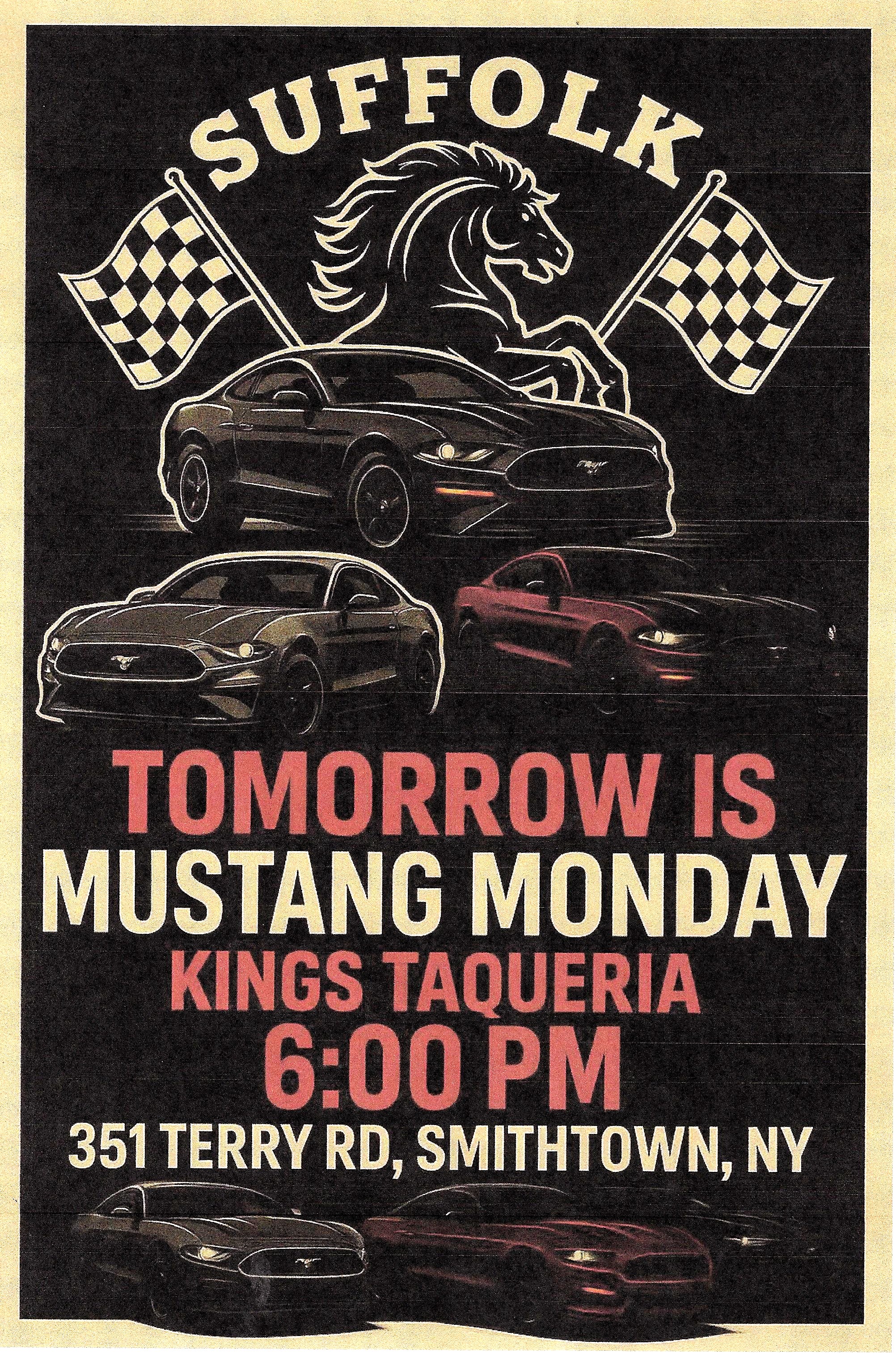 Suffolk Mustang Monday at Kings Taqueria, Smithtown, NY