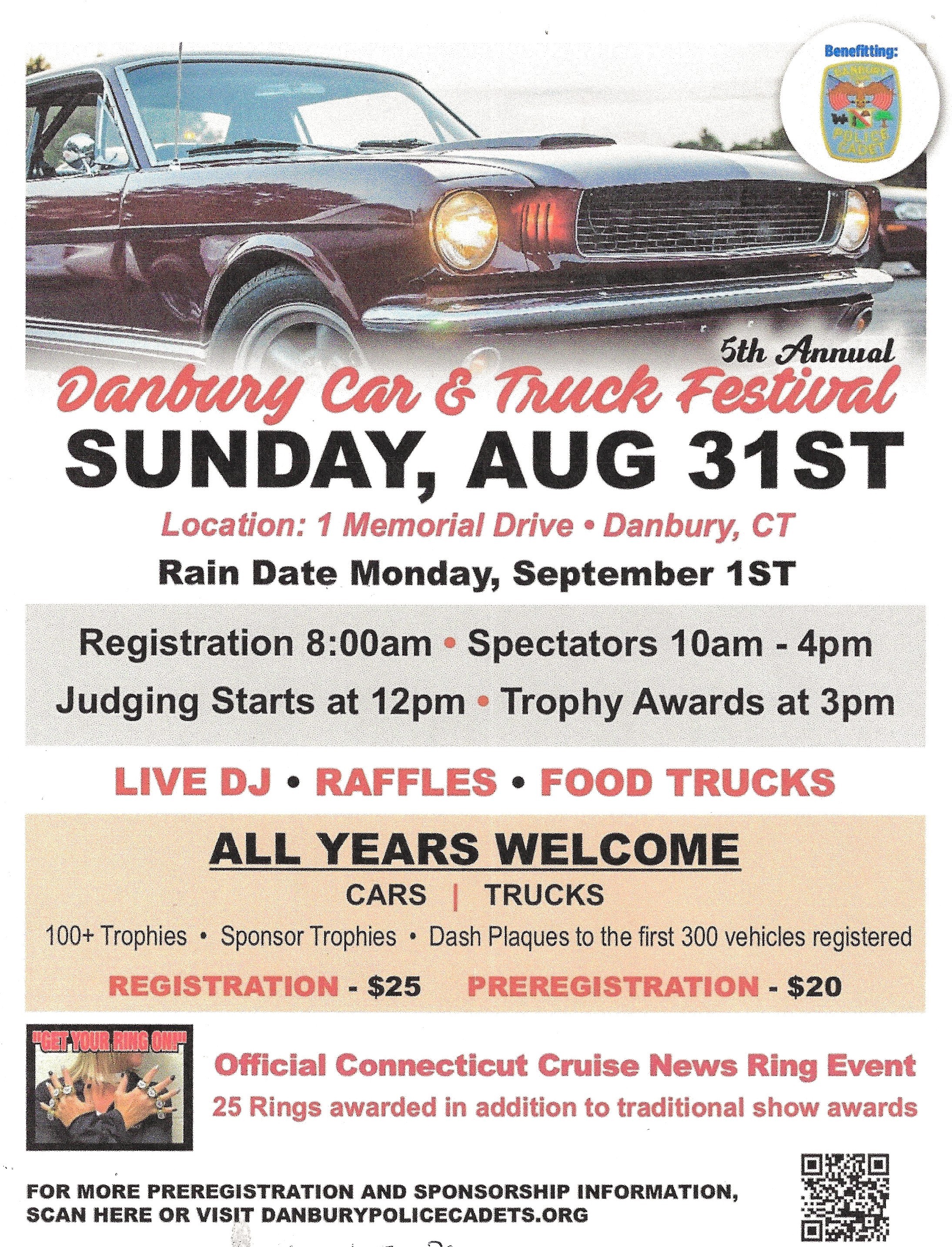 5th Annual Danbury Car & Truck Festival, Danbury, CT.