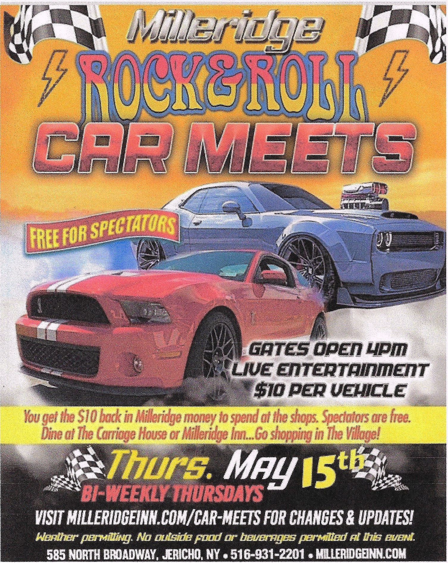 The Mill Ridge Rock & Roll Car Meet, Jericho, NY