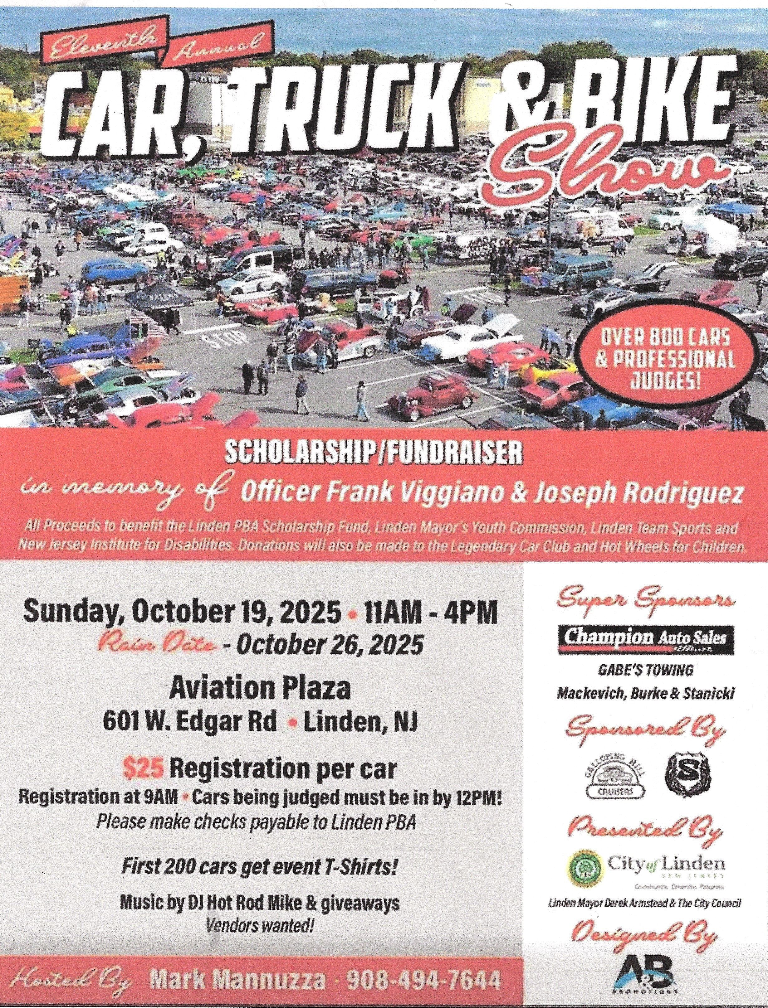 The 11th Annual Car, Truck & Bike Show, Linden, NJ