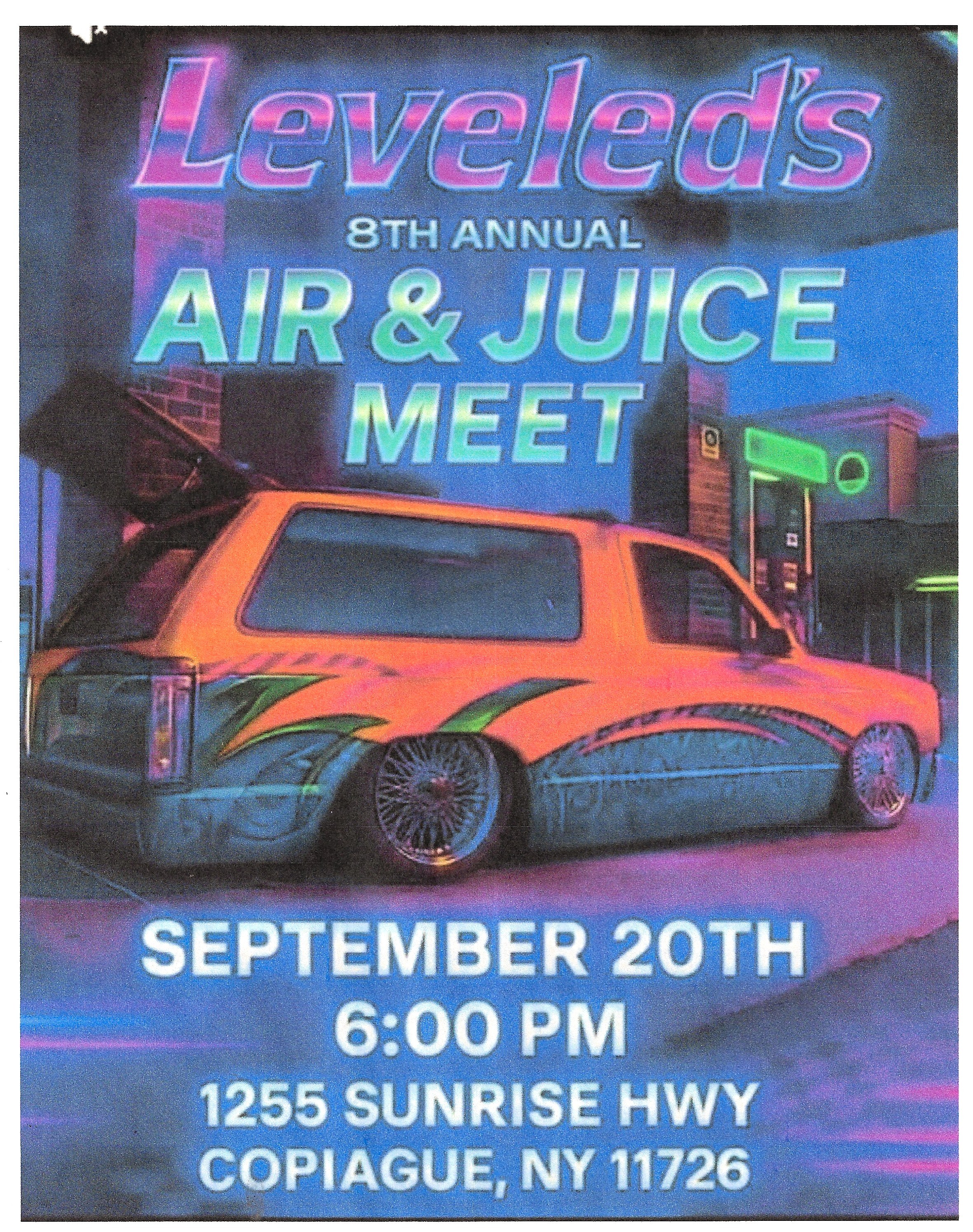 Leveled’s Car Club 8th Annual Air & Juice Meet, Copiague, NY