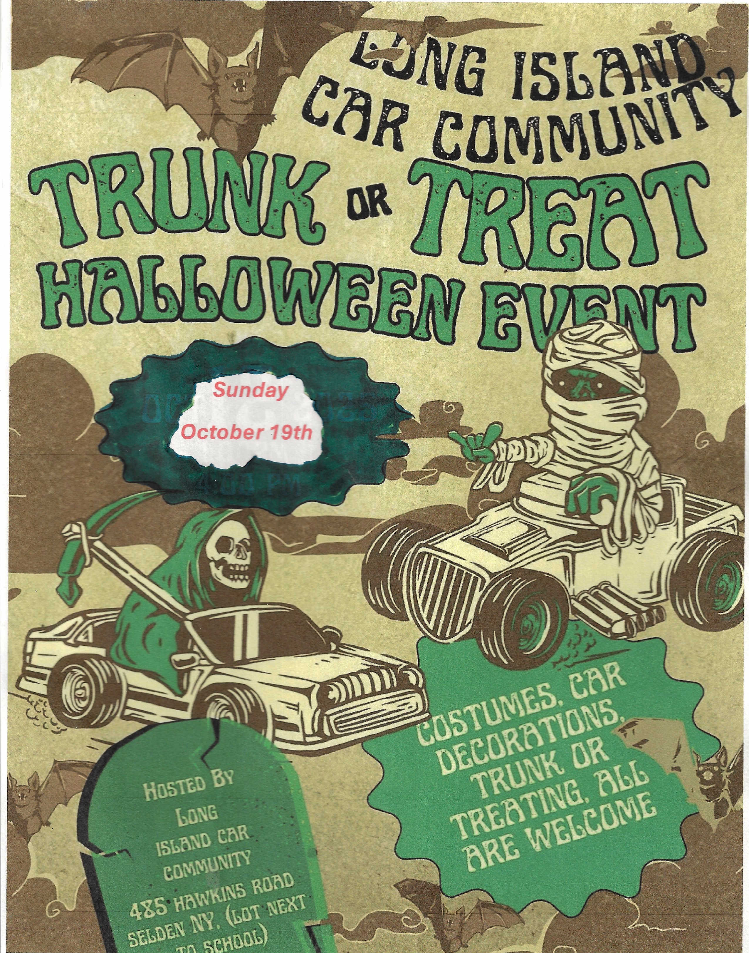 LI Car Community Trunk or Treat Halloween Event, Selden, NY