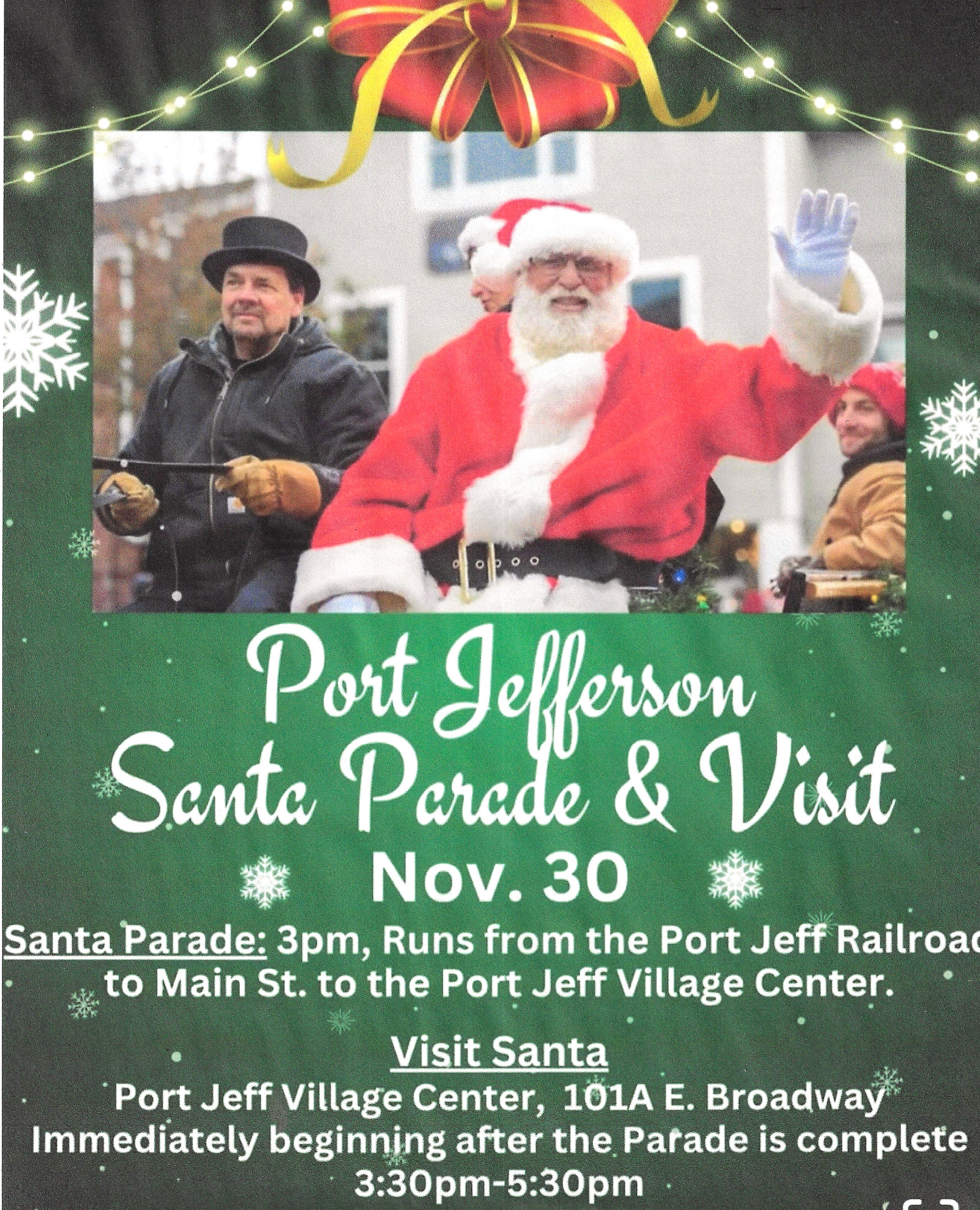 The Port Jefferson Santa Parade, Port Jefferson, NY