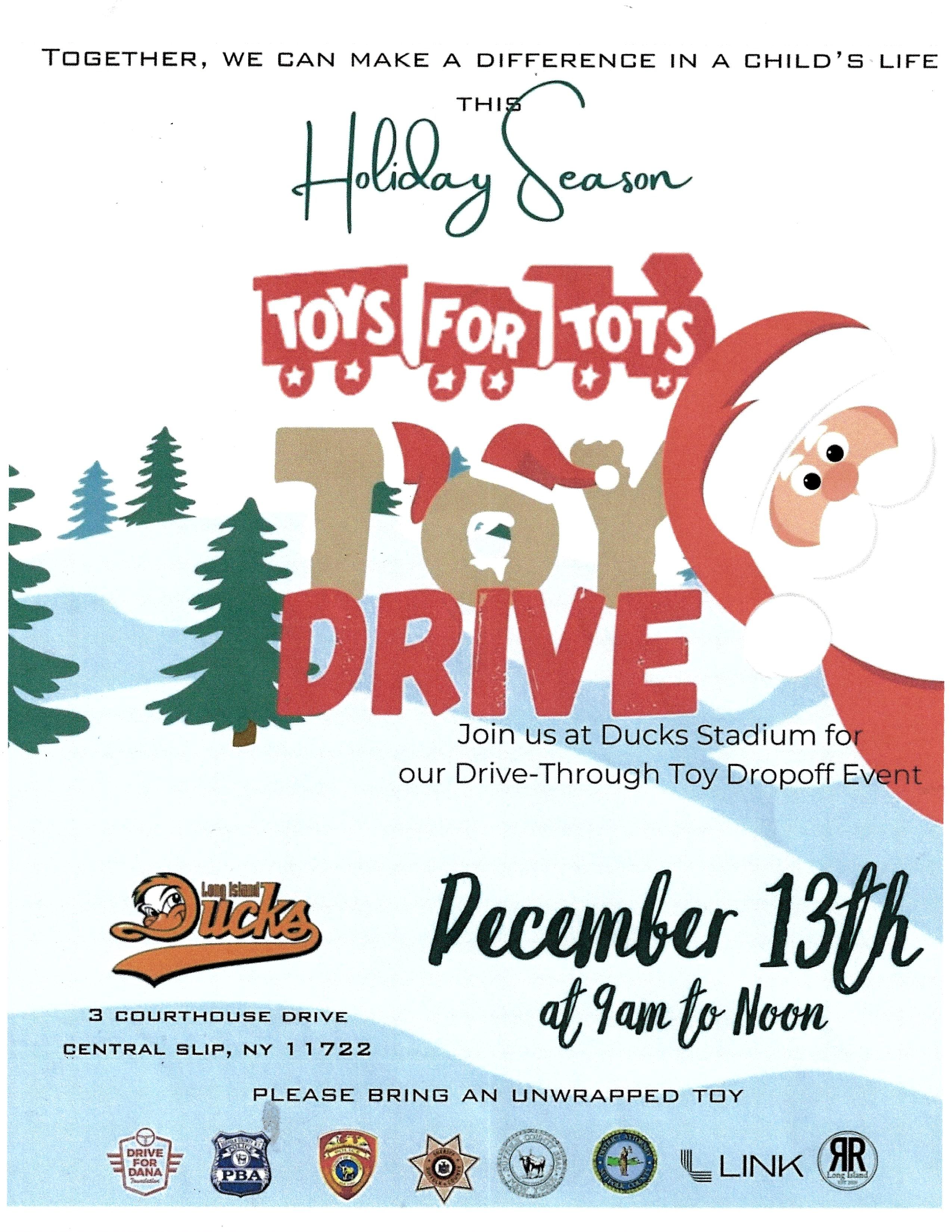 The Holiday Seasons Toys for Tots Toy Drive, Central Islip, NY