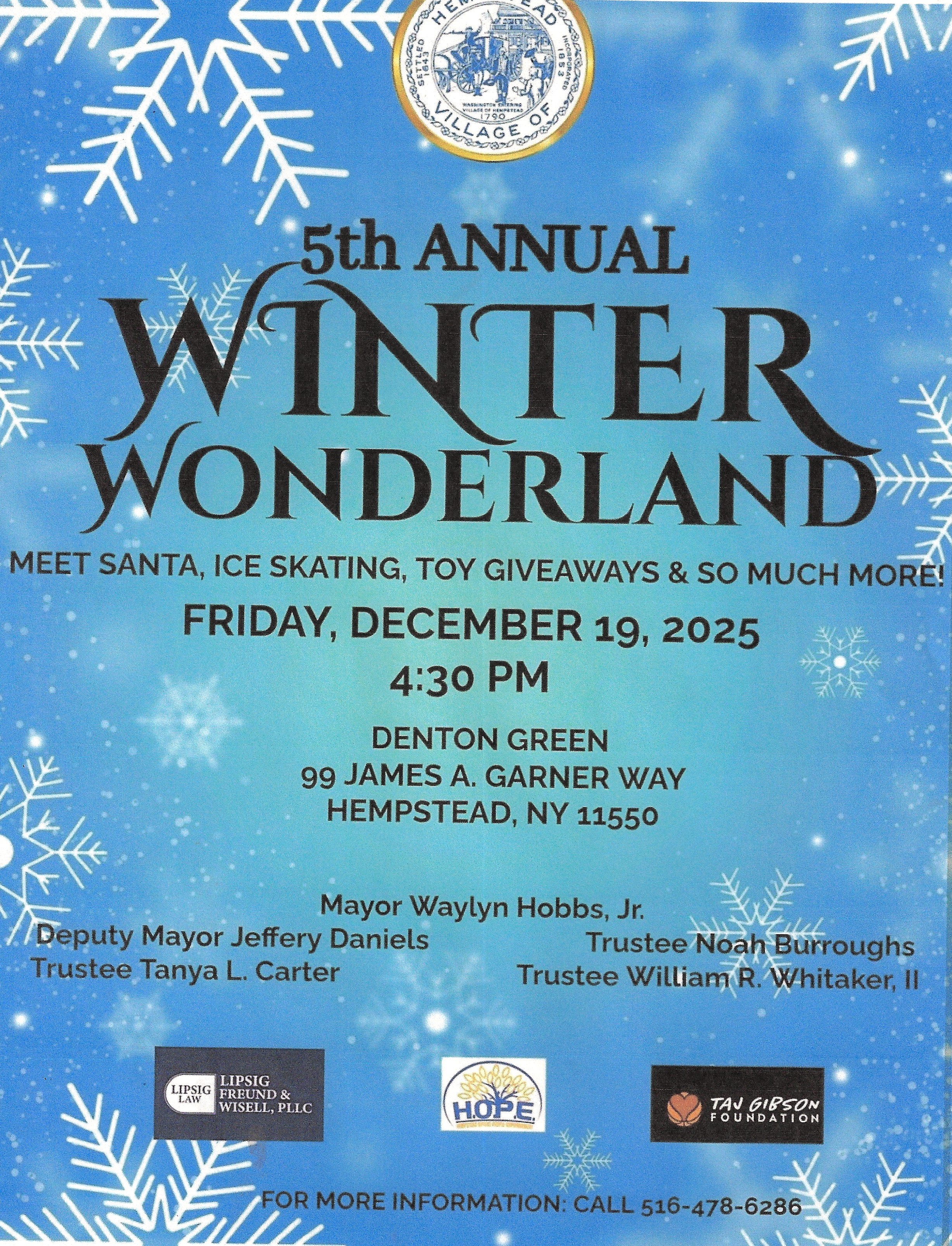The Village of Hempstead 5th Annual Winter Wonderland, Hempstead, NY