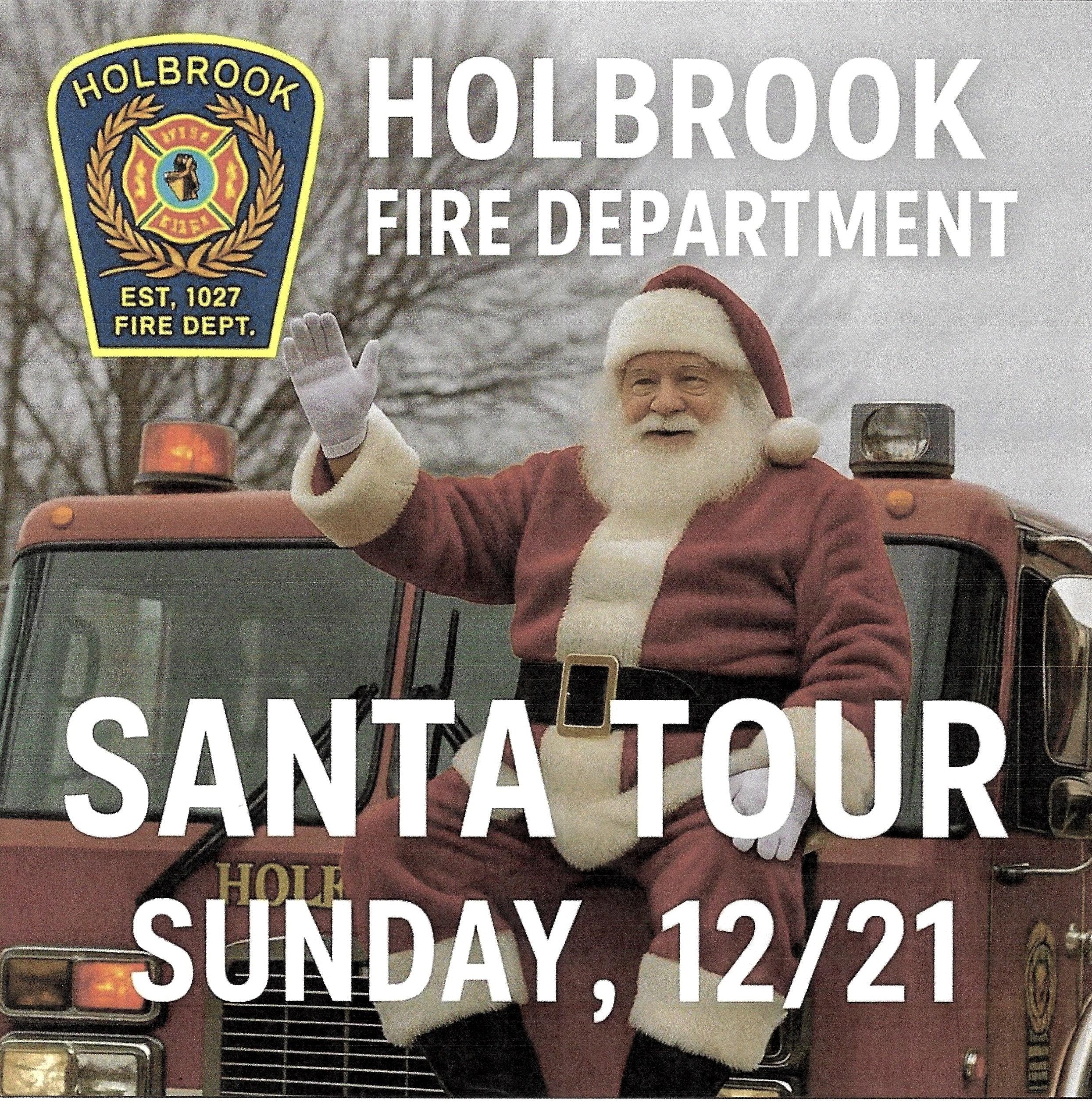 The Holbrook Fire Department Santa Tour, Holbrook, NY
