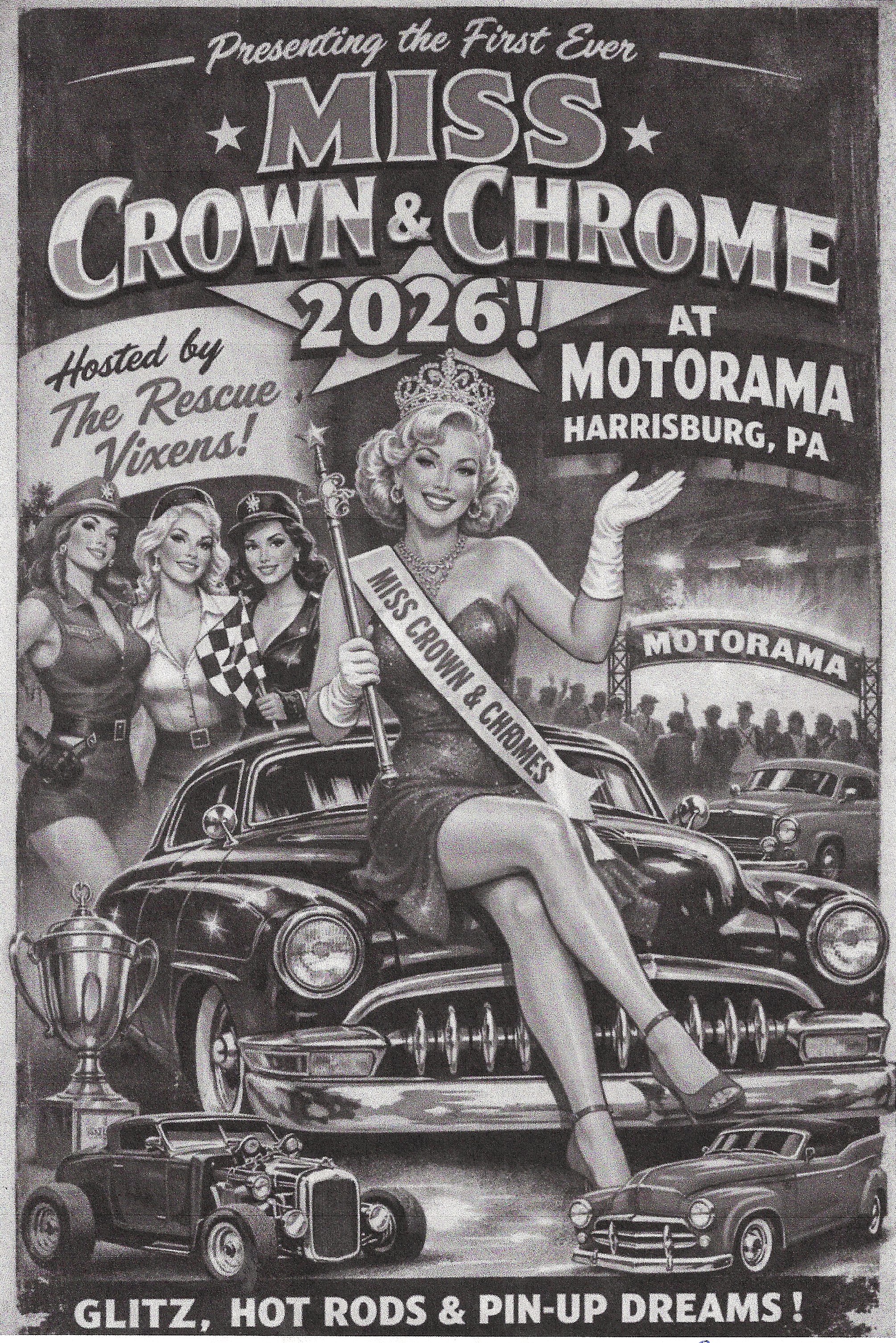 The 1st Annual Miss Crown & Chrome Show, Harrisburg, PA