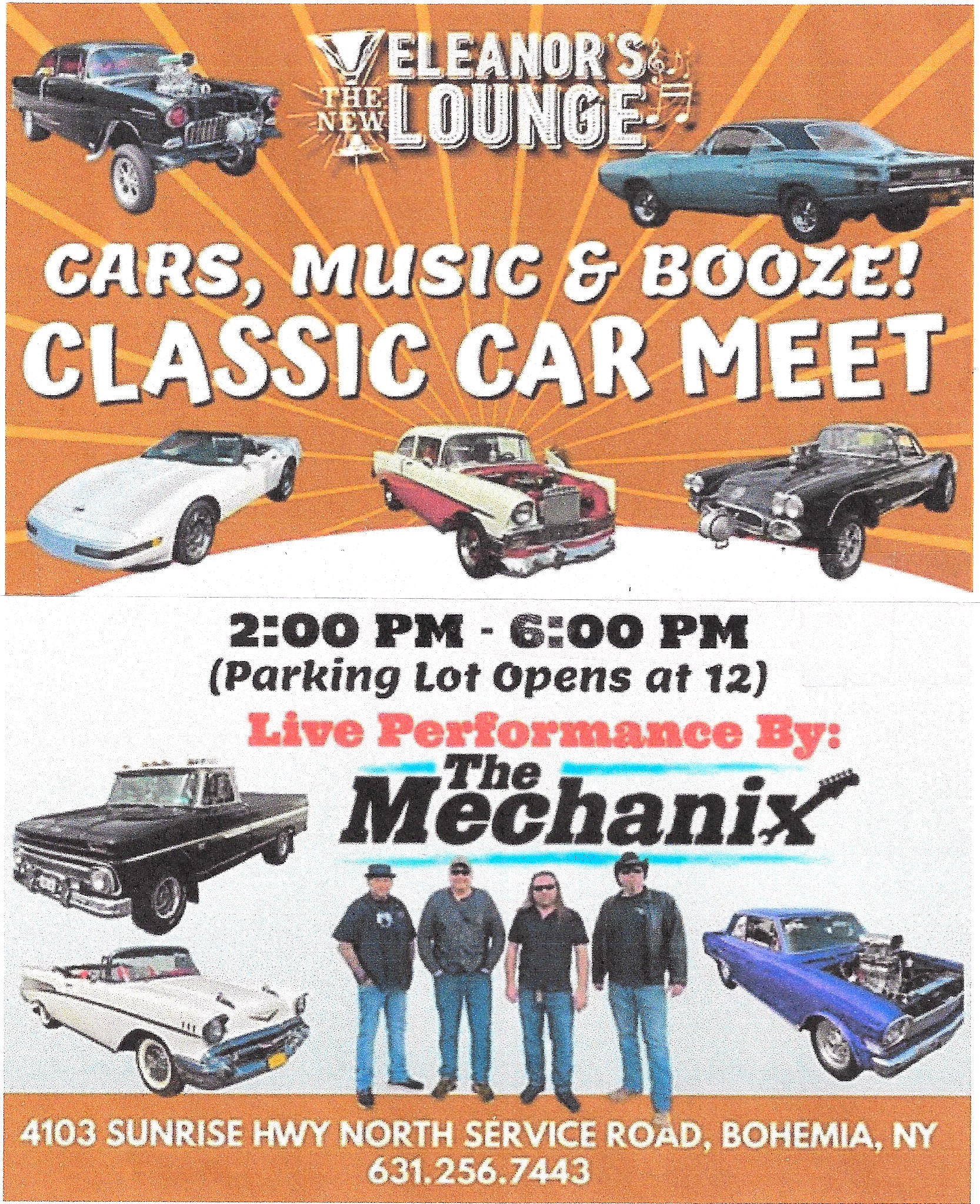 Eleanor’s Lounge Cars & Music Event, Bohemia, NY