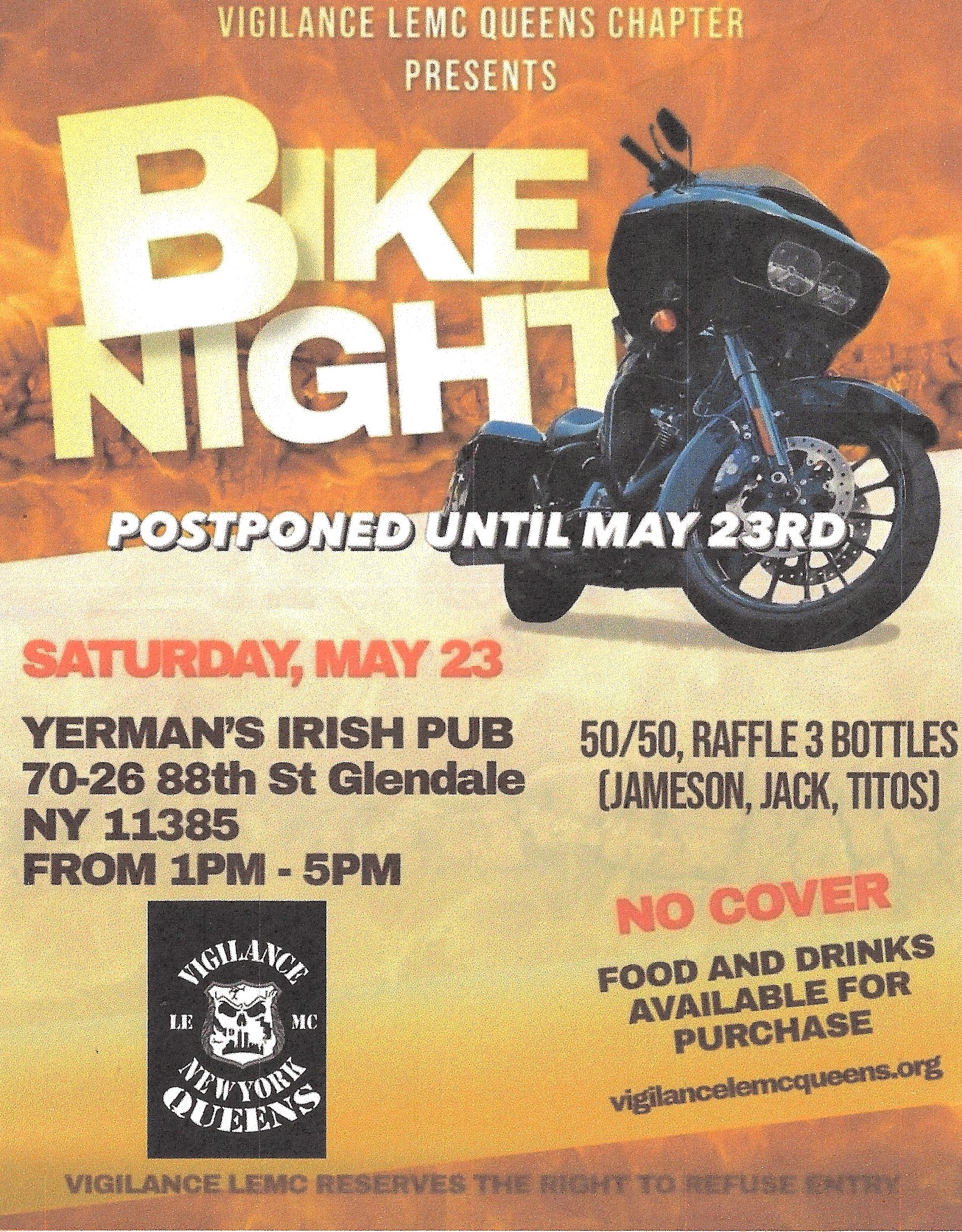 The Vigilance LEMC Queens Chapter Bike Night, Glendale, NY