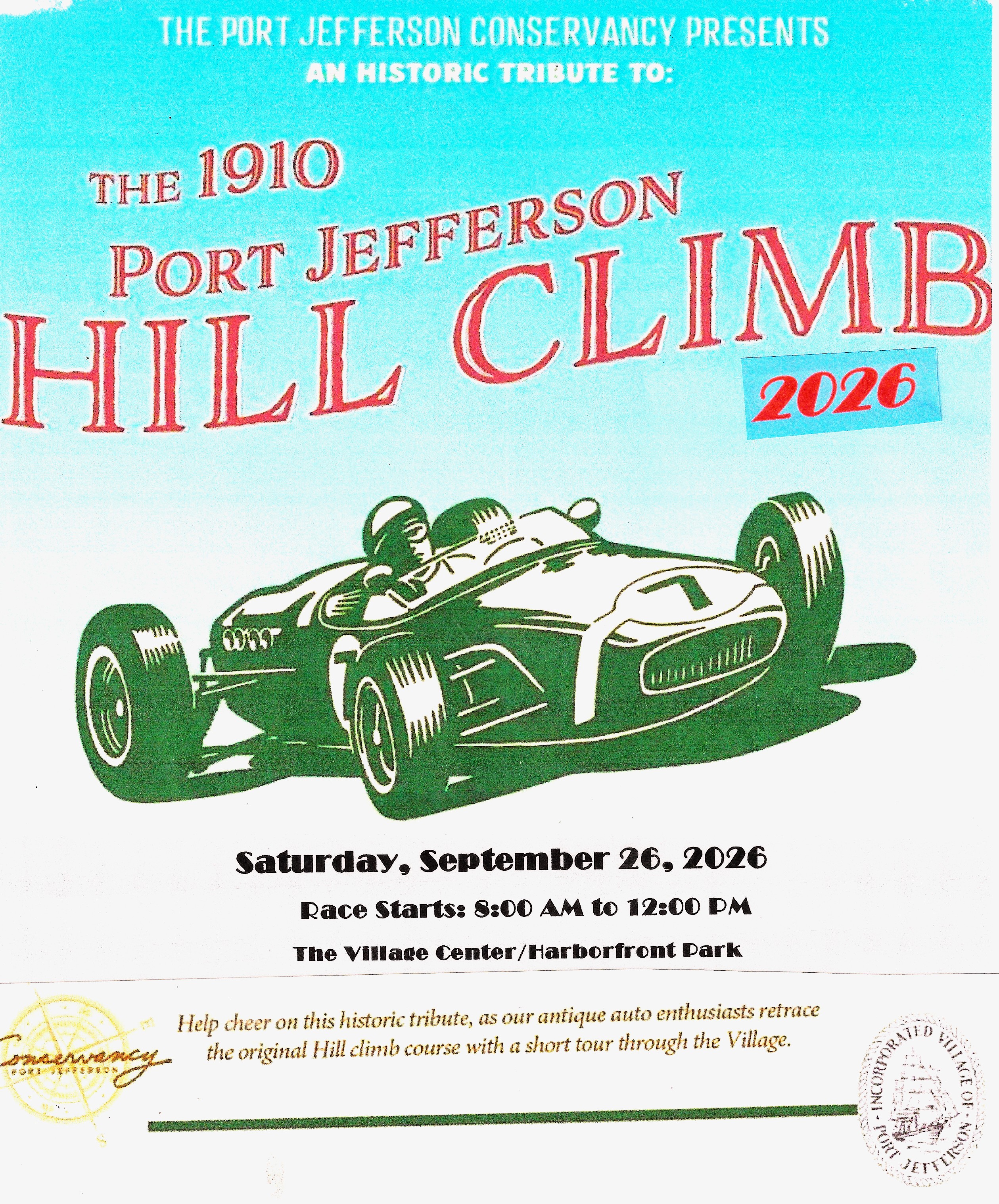 The Port Jefferson Annual Hill Climb, Port Jefferson, NY