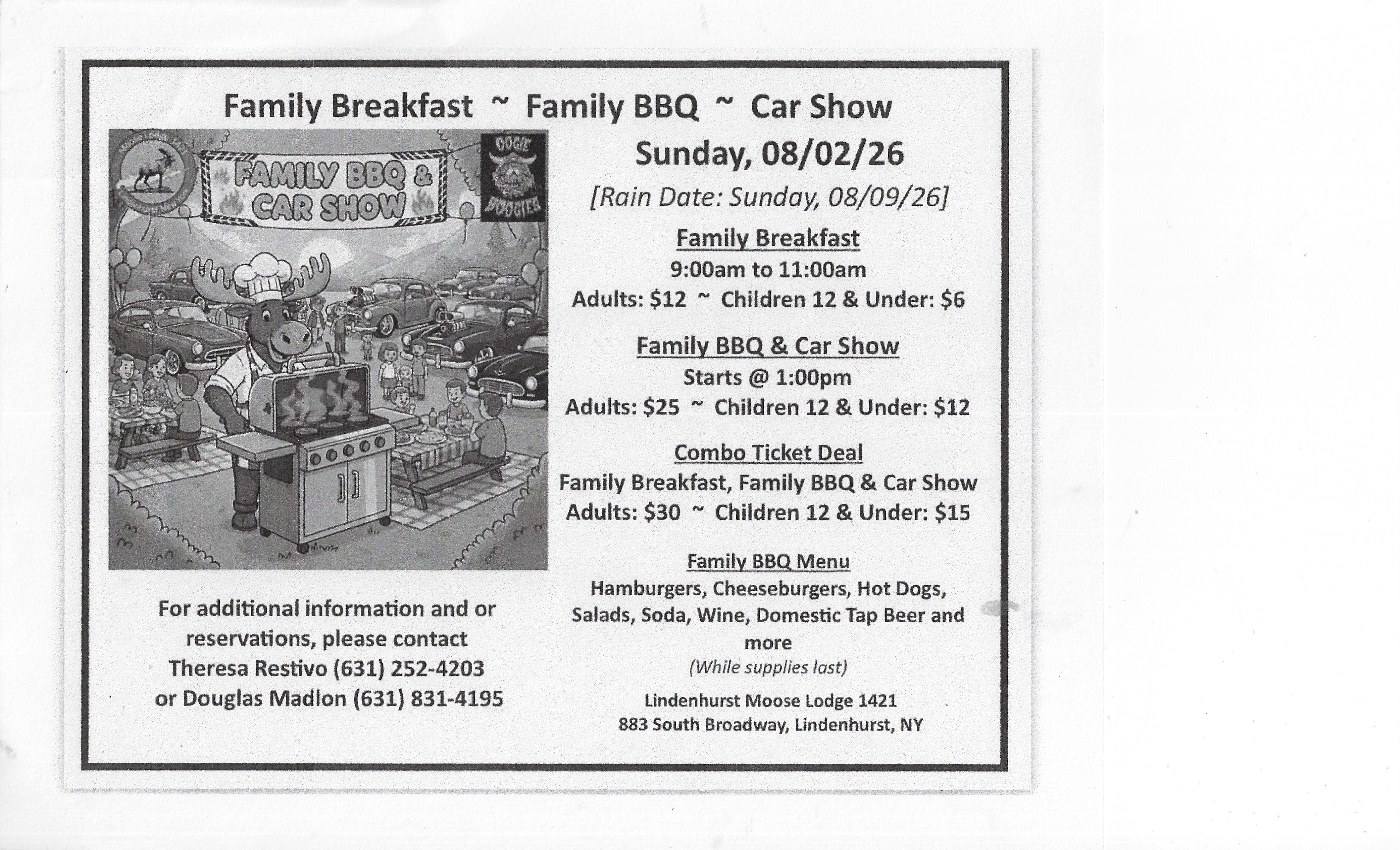 The Lindenhurst Moose Lodge 1421 Car Show & Family BBQ, Lindenhurst, NY