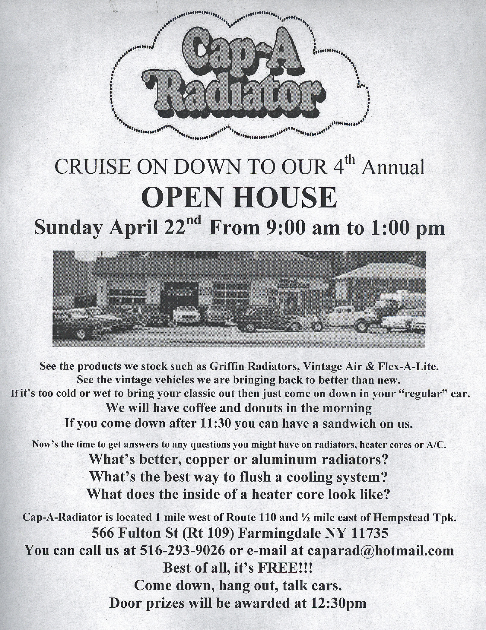 4th Annual Open House at Cap-A Radiator- Farmingdale, NY