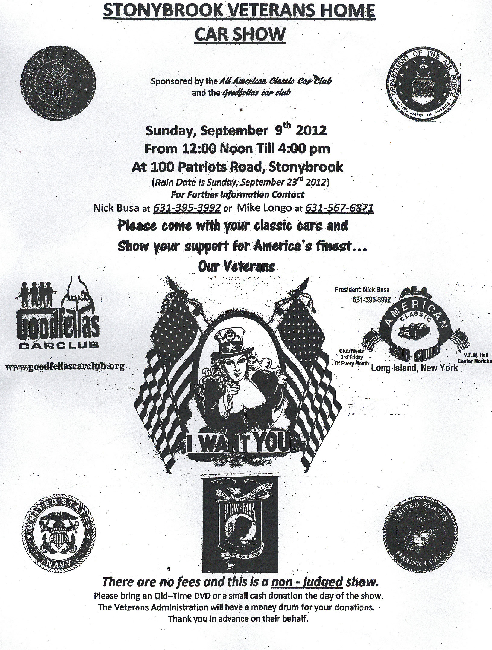 Stony Brook Veterans Home Car Show