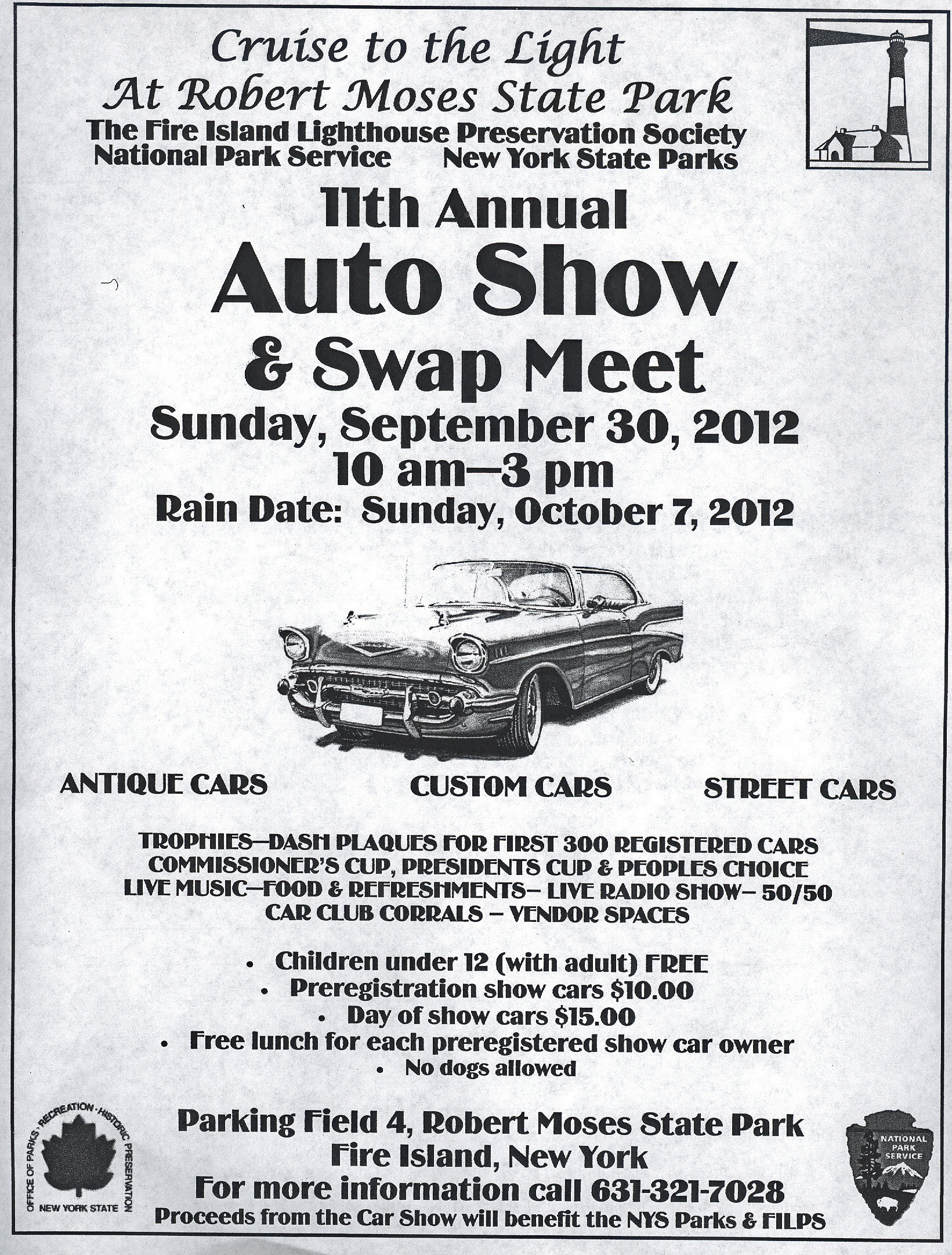 Cruise to the Light 11th Annual Auto Show & Swap Meet- Fire Island, NY