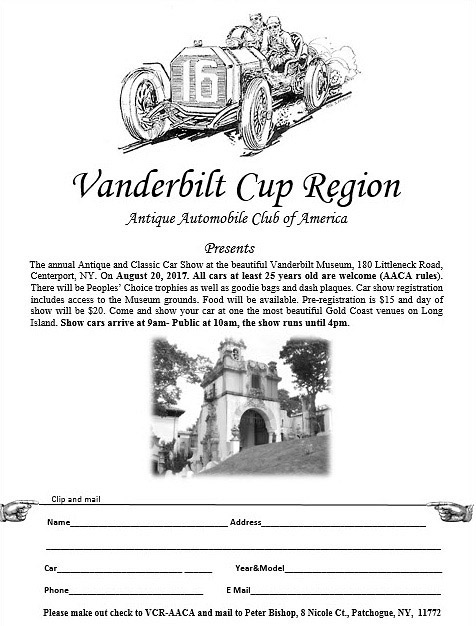 Vanderbilt Cup Region AACA Annual Antique & Classic Car Show, Centerport, NY
