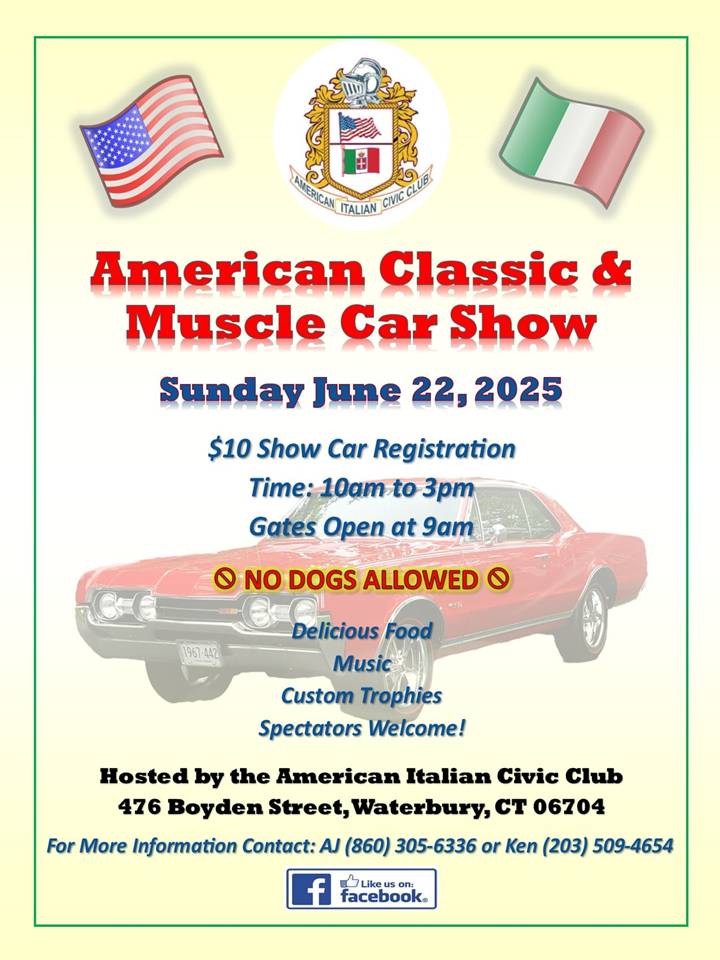 AICC American Classic & Muscle Car Show, Waterbury, CT.