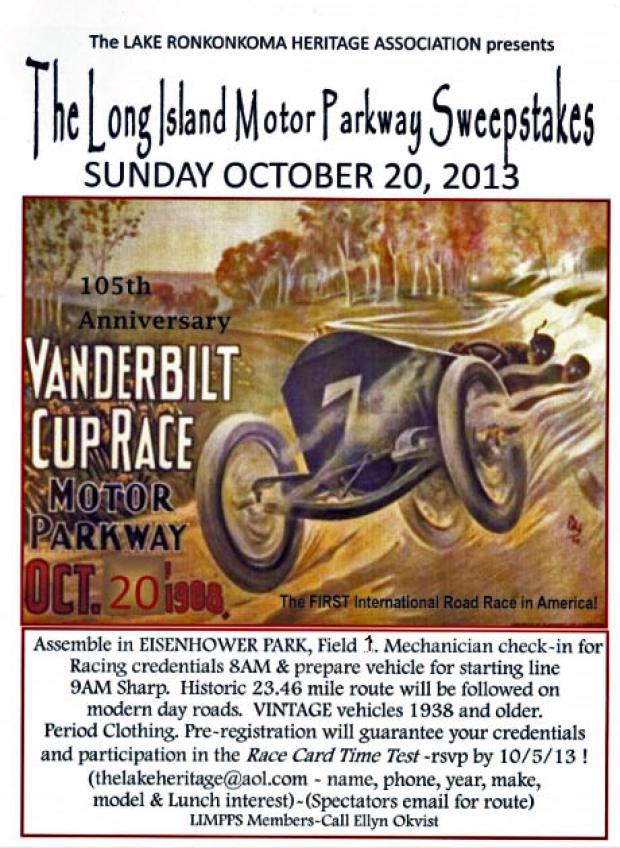 Relive the Long Island Motor Parkway Sweepstakes This Sunday Throughout Nassau County