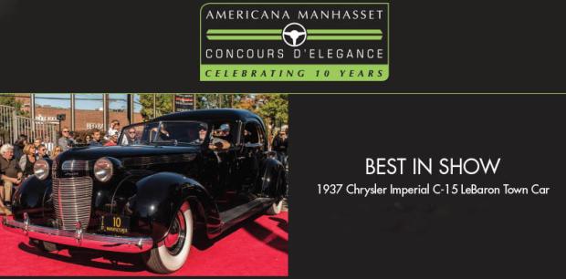 Chrysler’s Chrysler Awarded “Best in Show” at 10th Annual Americana Manhasset Concours d’Elegance