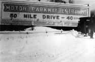 The Western Terminus Entrance to the Long Island Motor Parkway in Fresh Meadows, Queens, Circa 1935