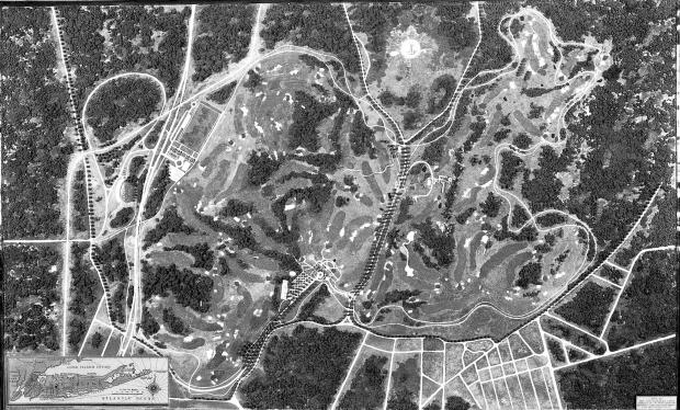 Mystery Foto #27 Solved:Model of the Proposed Golf Courses of Bethpage State Park Golf  (Circa 1933)