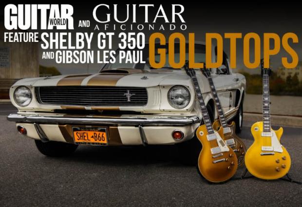 New Ad Campaign: American Custom- A Shelby Mustang GT350 and Gibson Les Paul Goldtops