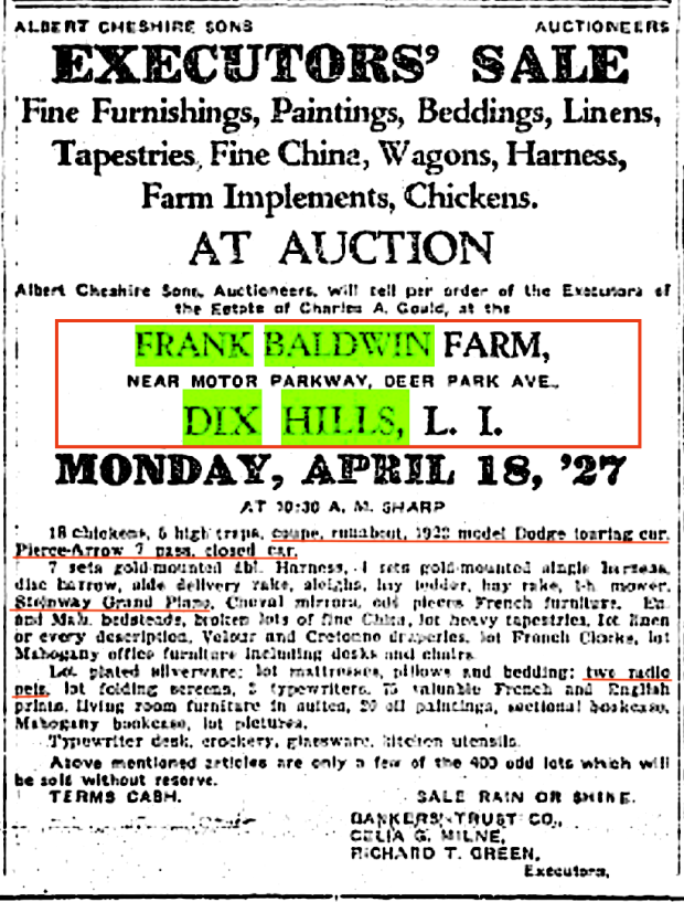 Kleiner’s Korner: The Baldwin Property Near the Motor Parkway